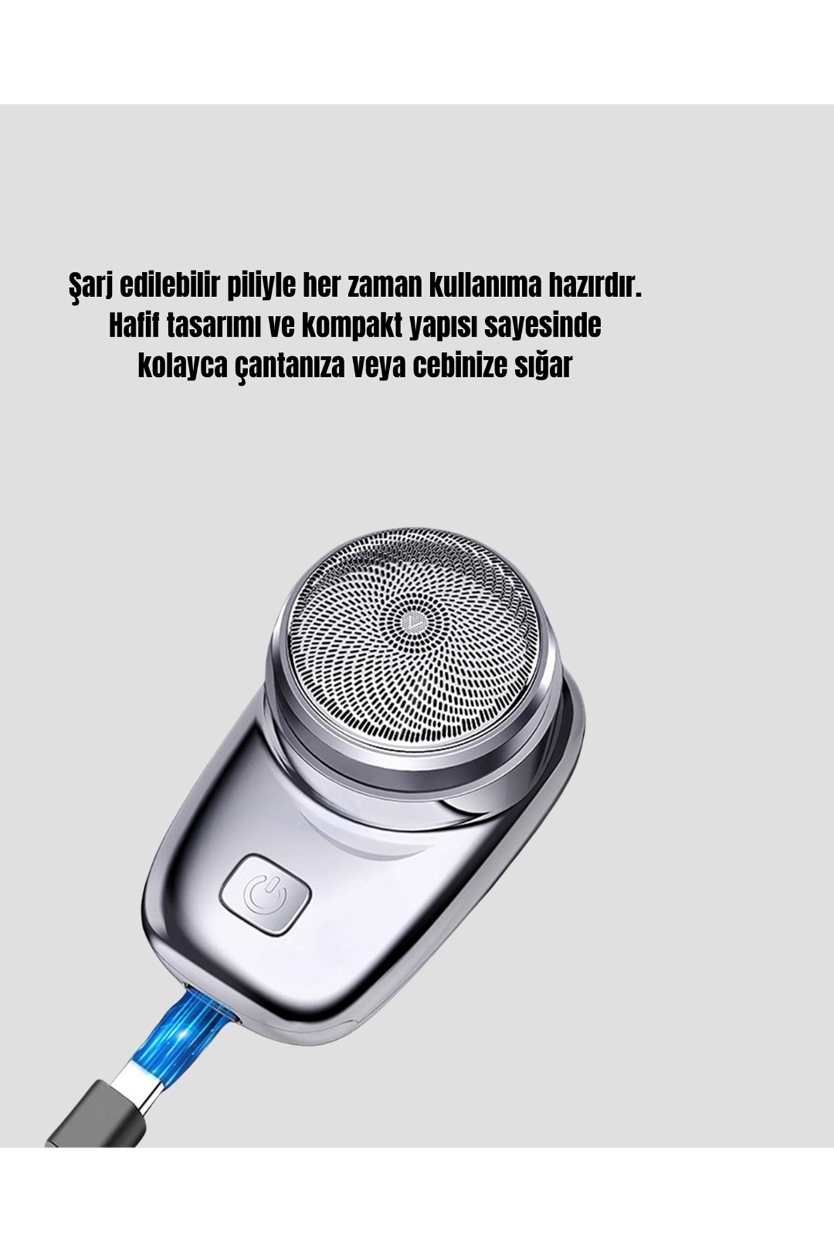 Taşınabilir Şarjlı Mini Tıraş Makinesi – Hassas Kesim, Hızlı Şarj, Kolay Temizlik