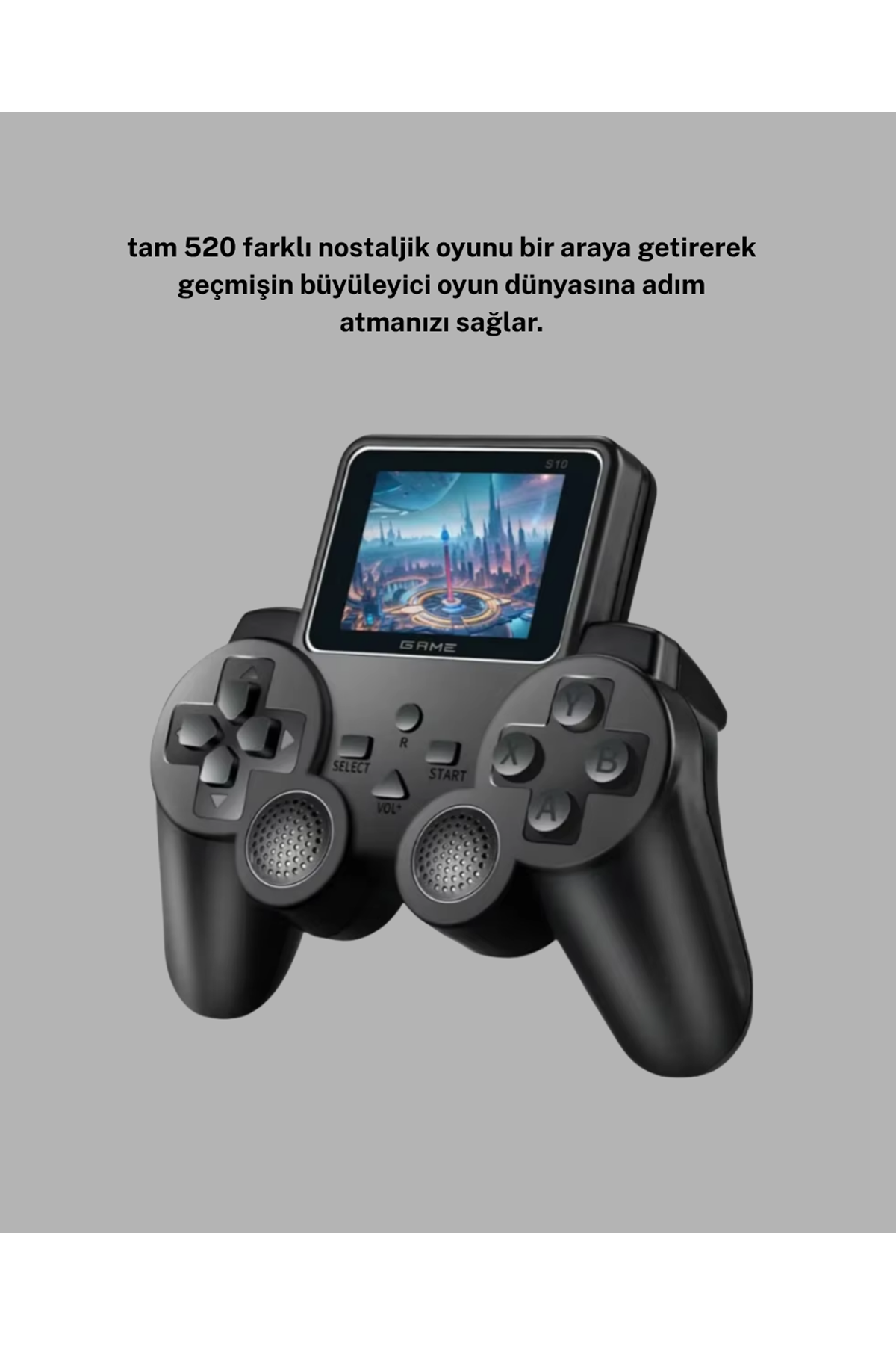 520 Oyunlu Atari S10 El Konsolu – Retro Tasarım, Şarjlı ve Taşınabilir Oyun Deneyimi