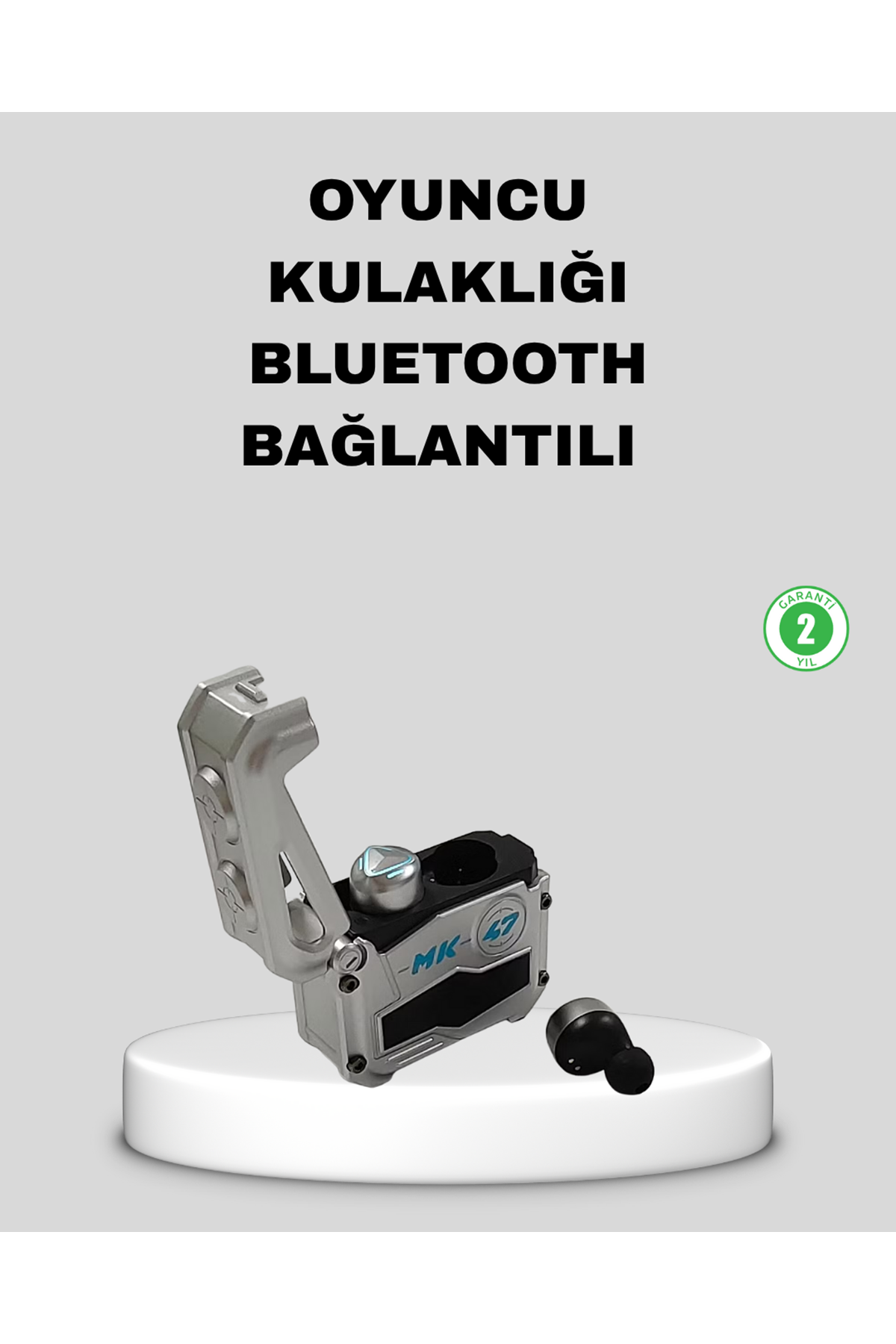 IPX5 Su Geçirmez Kablosuz Bluetooth Kulaklık – Powerbank Şarj Kutulu, Düşük Gecikmeli Oyun Modu