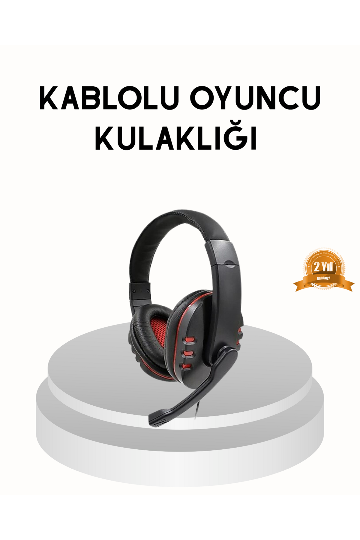 Profesyonel Gaming Kulaklık – Mikrofonlu, Yumuşak Pedli, Stereo Ses Kalitesi, Tere Dayanıklı
