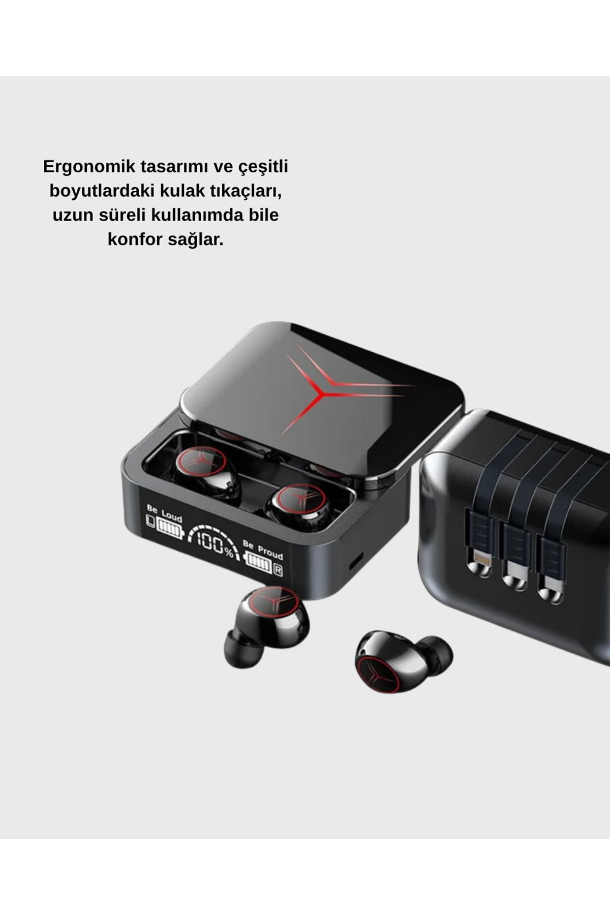 Powerbank Özellikli Bluetooth Kablosuz Kulaklık – Dokunmatik Kontrol, Uzun Pil Ömrü, Ergonomik Tasarım