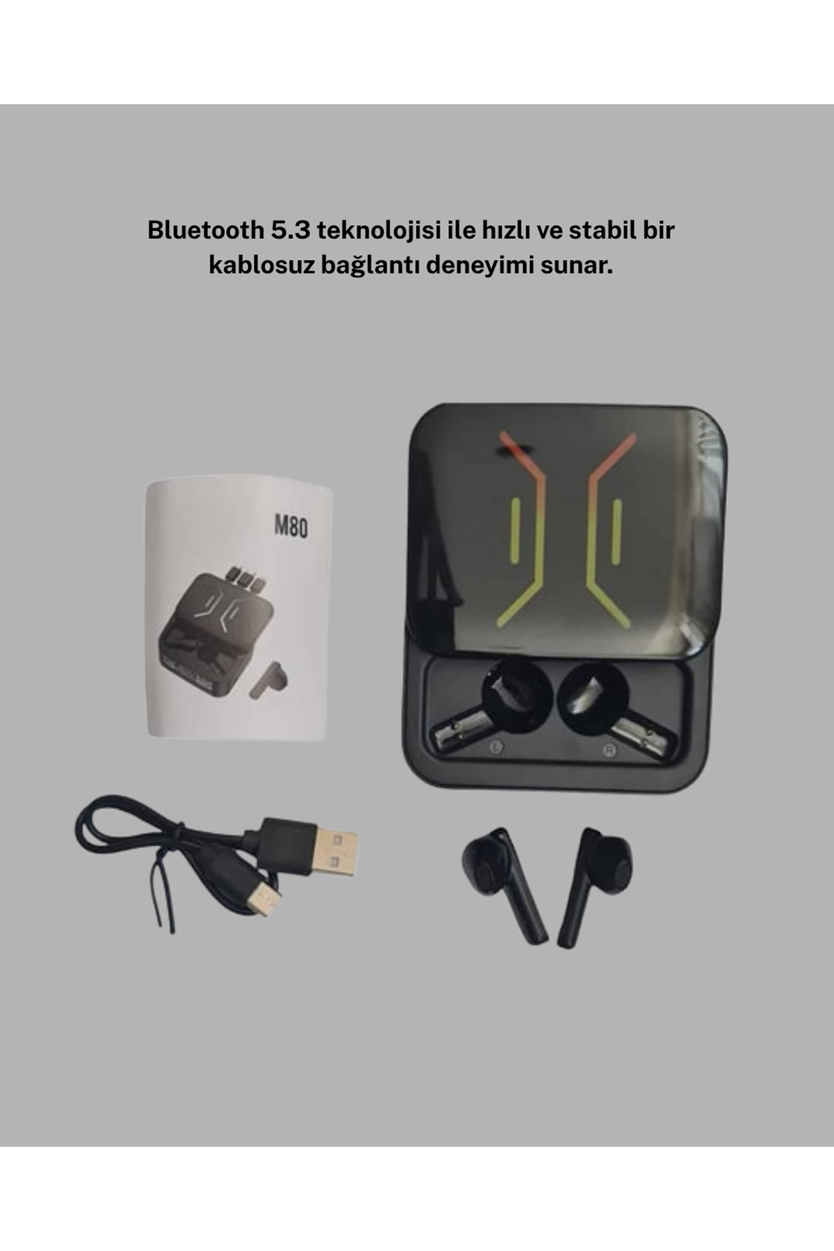 3’ü 1 Arada Kablolu ve Kablosuz Bluetooth 5.3 Kulaklık