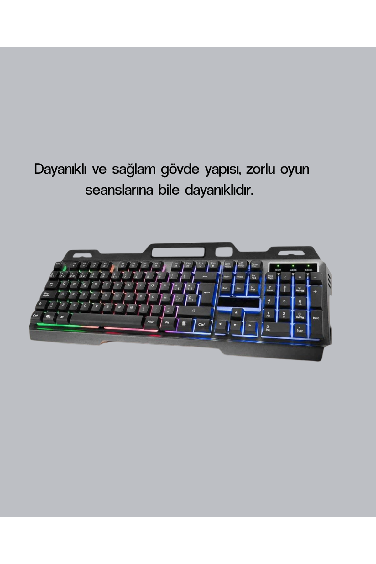 RGB Işıklı Oyuncu Klavye Mouse Seti – Türkçe Q, Ayarlanabilir DPI, Ergonomik ve Dayanıklı Tasarım