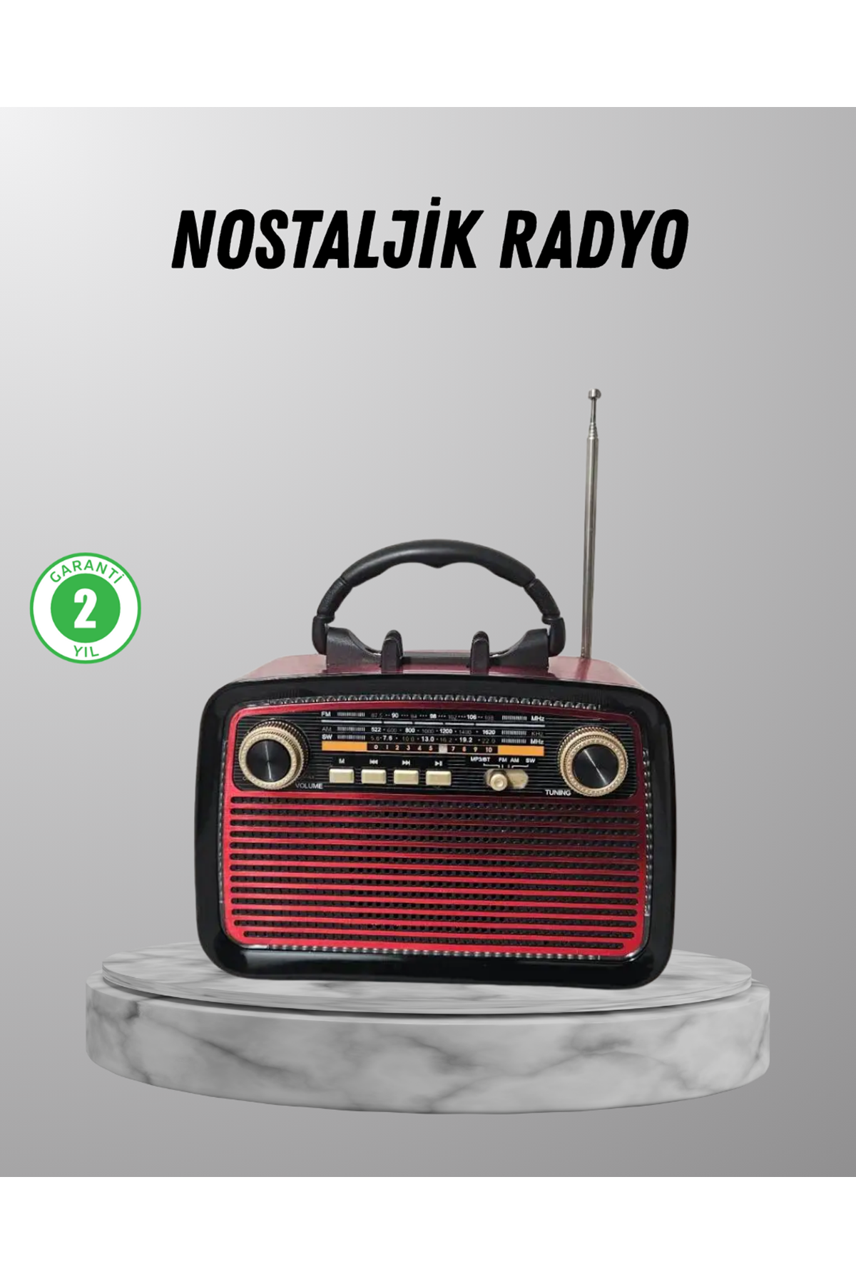 Ahşap Dokulu Bluetooth Müzik Kutusu – Vintage LED Tasarımıyla Modern Ses Deneyimi