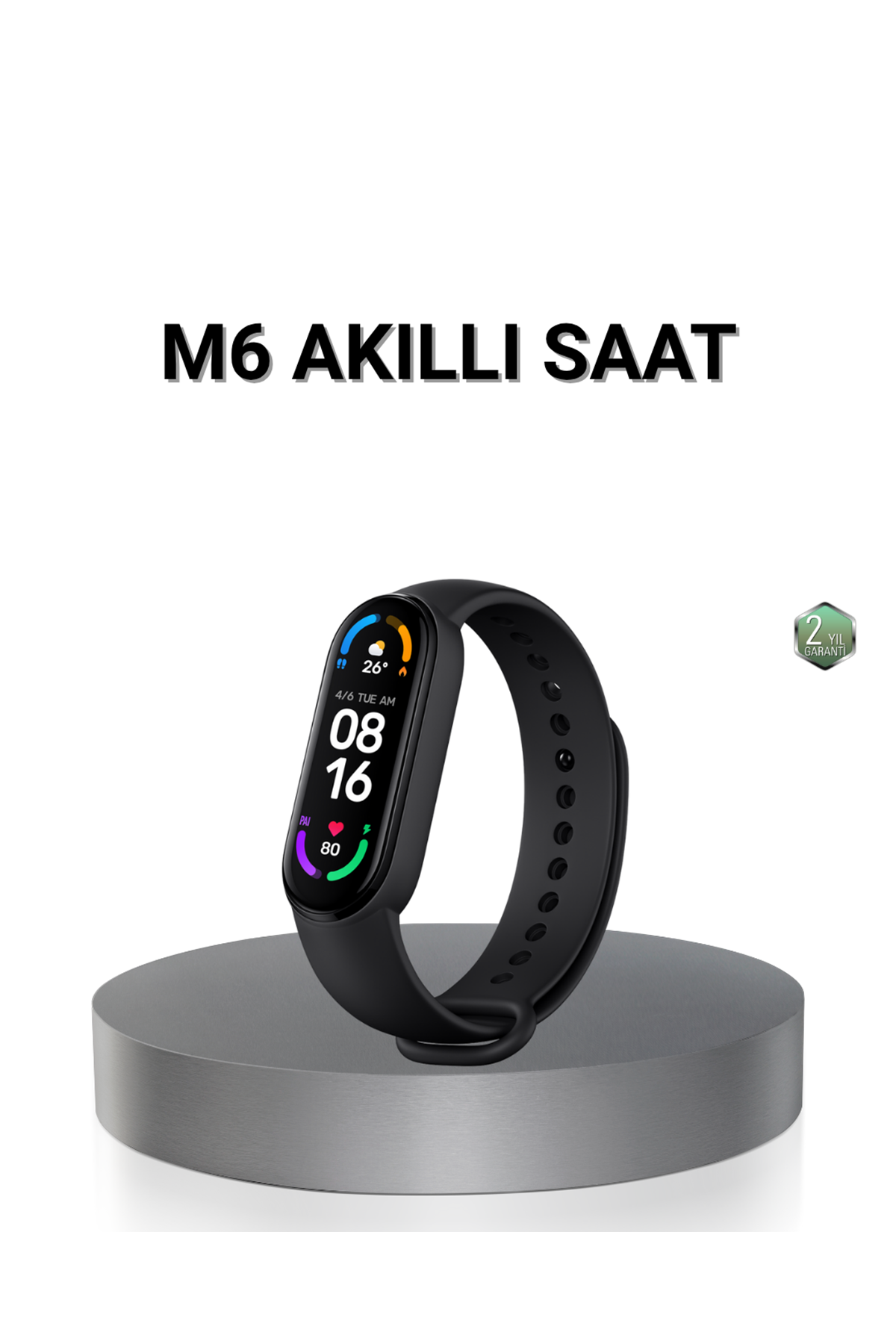 Akıllı Bileklik – Kalp Atış, Uyku ve Adım Takibi, IP67 Su Geçirmez