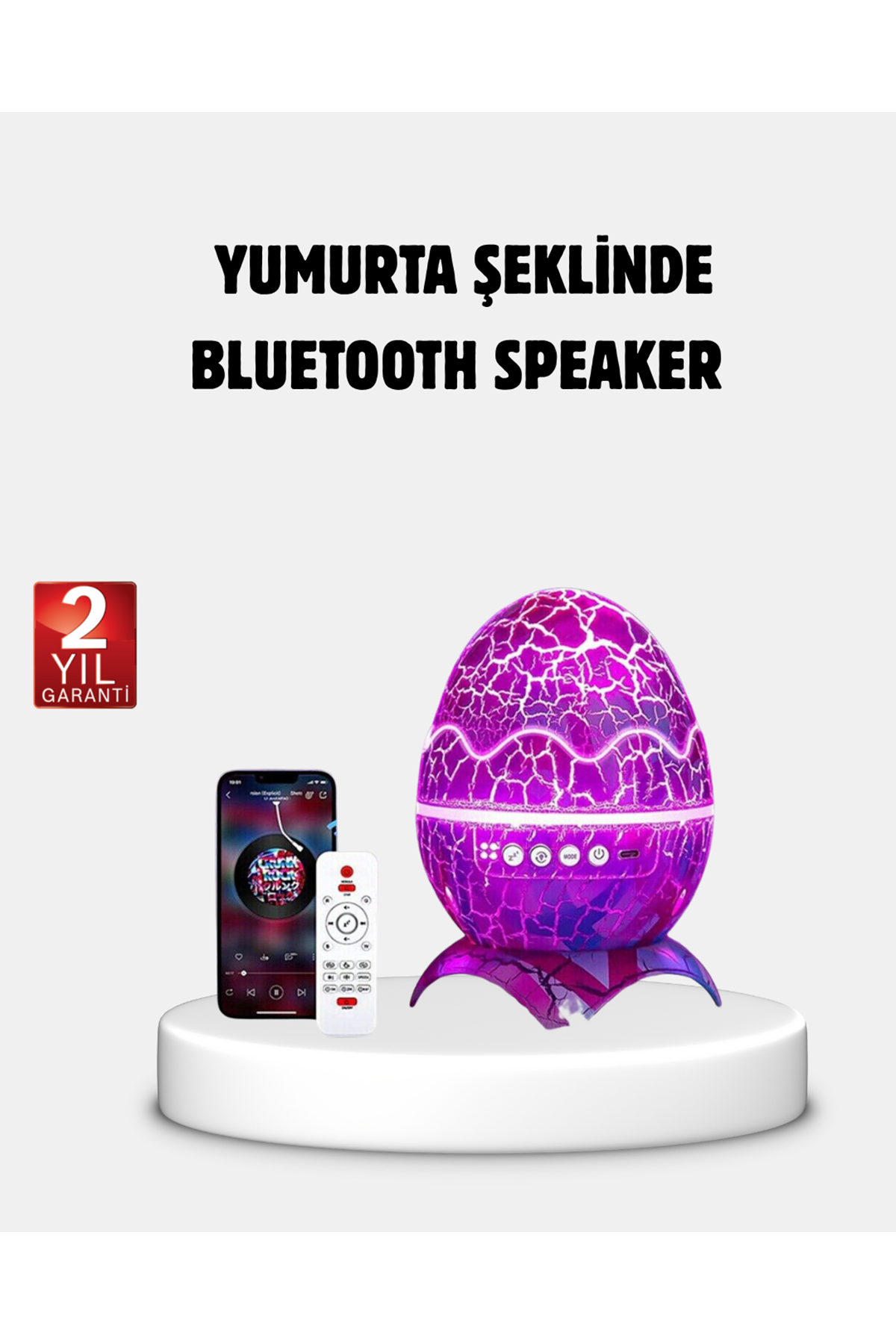 Yıldızlı Gökyüzü Dinozor Yumurta Projektör –  Ayarlanabilir Parlaklık ve Hız