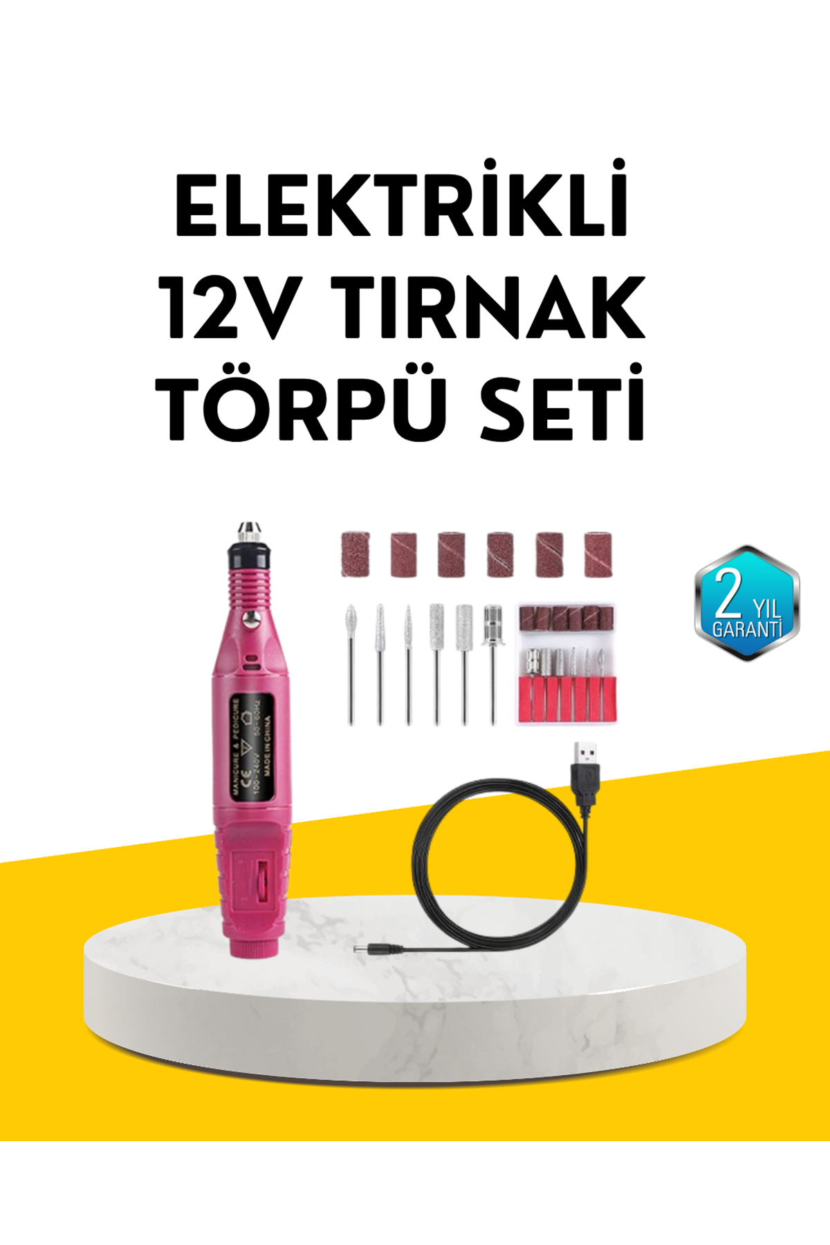 12v Çok Fonksiyonlu Tırnak Bakım Cihazı