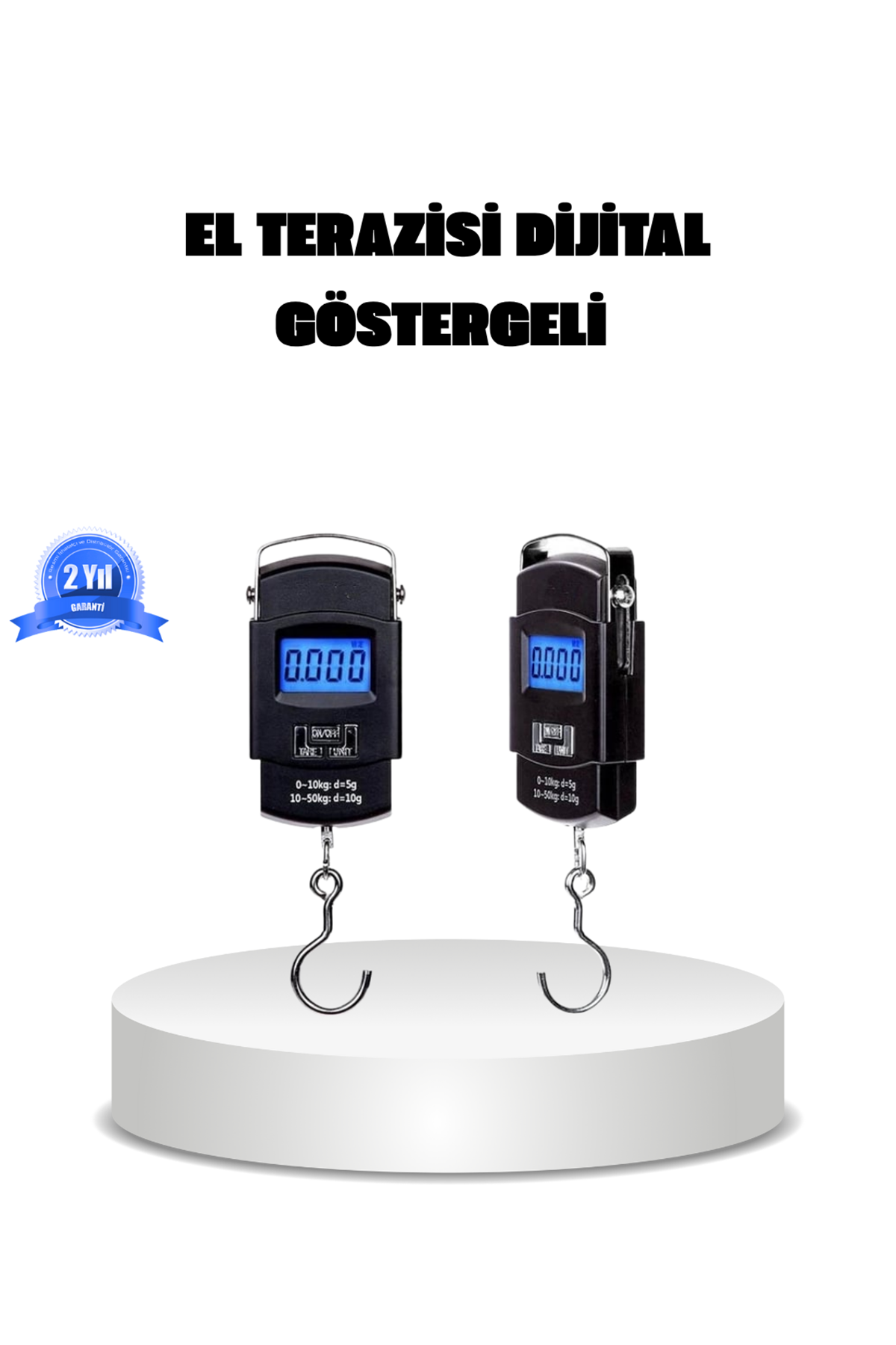 Dijital El Kantarı – 50 Kg Taşıma Kapasiteli, Taşınabilir Hassas Tartı