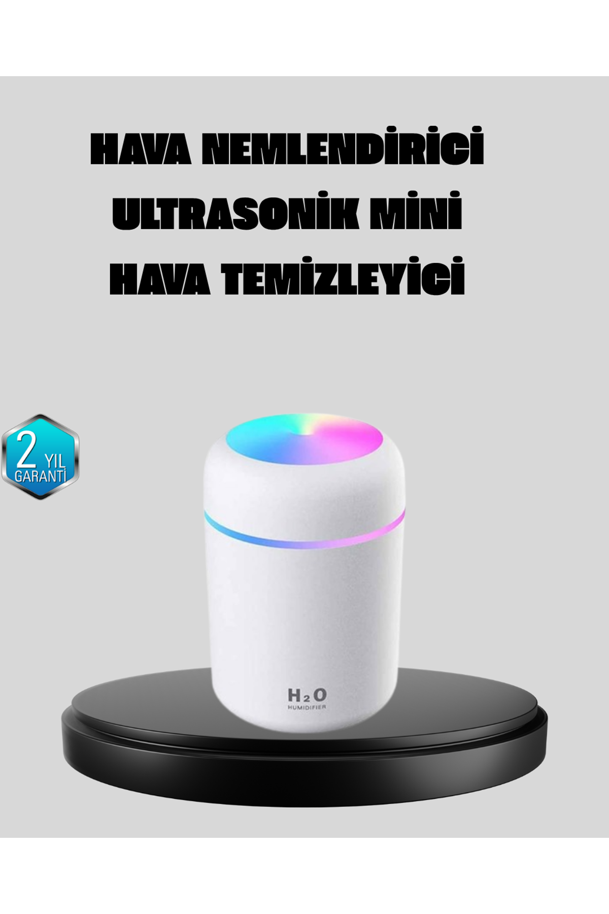 Taşınabilir USB Mini Nemlendirici – LED Aydınlatmalı, Çift Püskürtme Modu