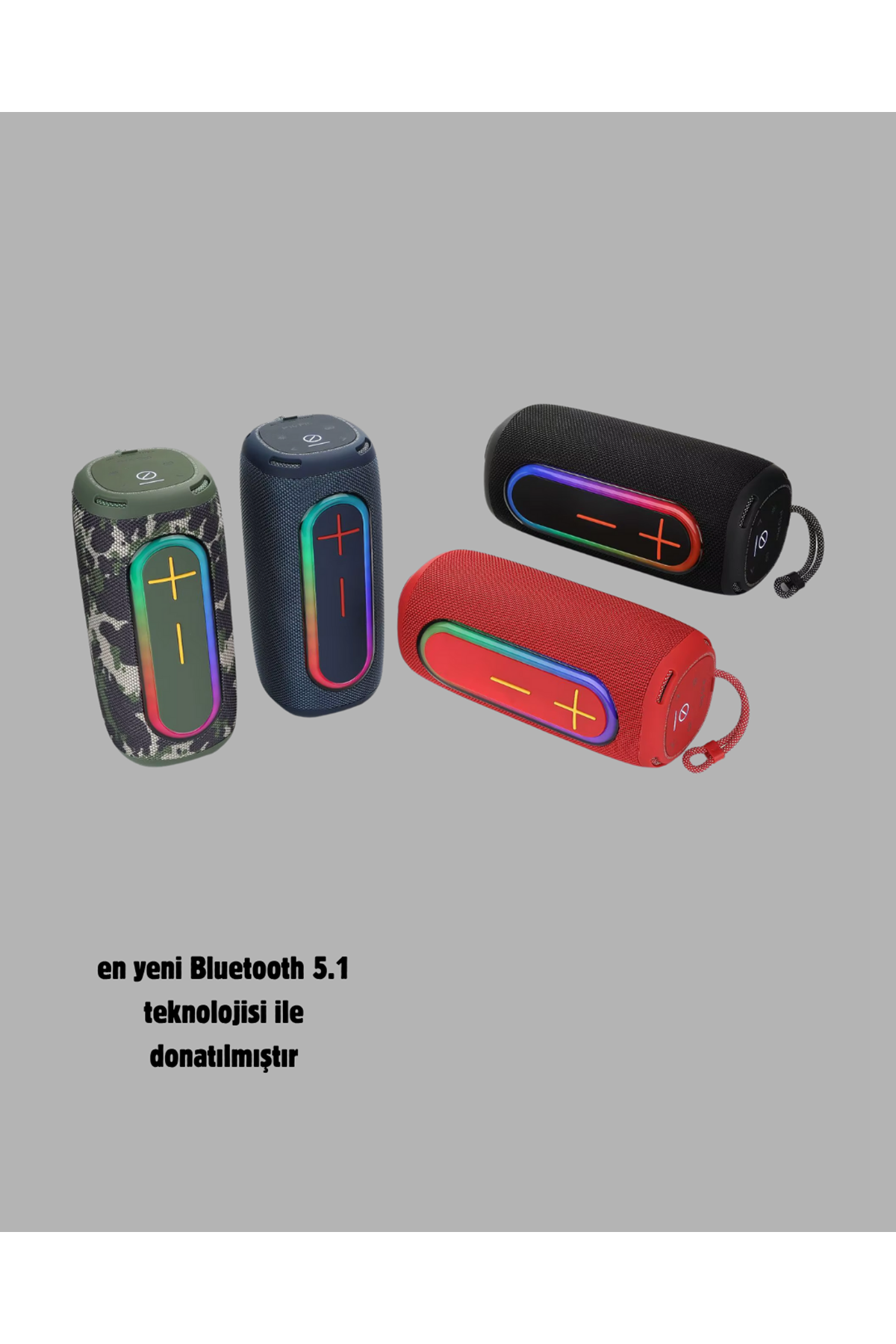 Kablosuz Hoparlör – Bluetooth 5.1, Güçlü Bas ve 10 Metre Menzil