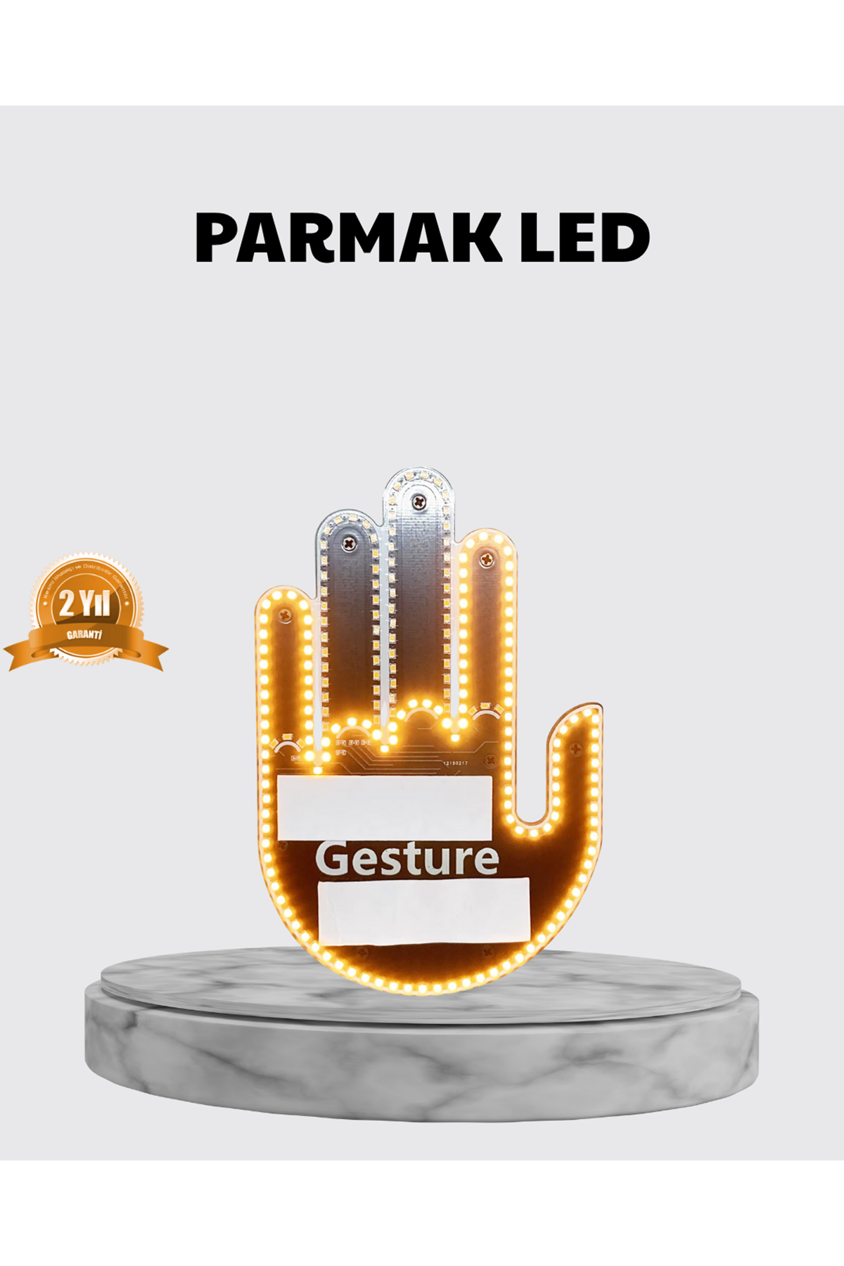 176 LED’li Amber Trafik Uyumlu Sinyal Işığı – El Hareketiyle Kontrol