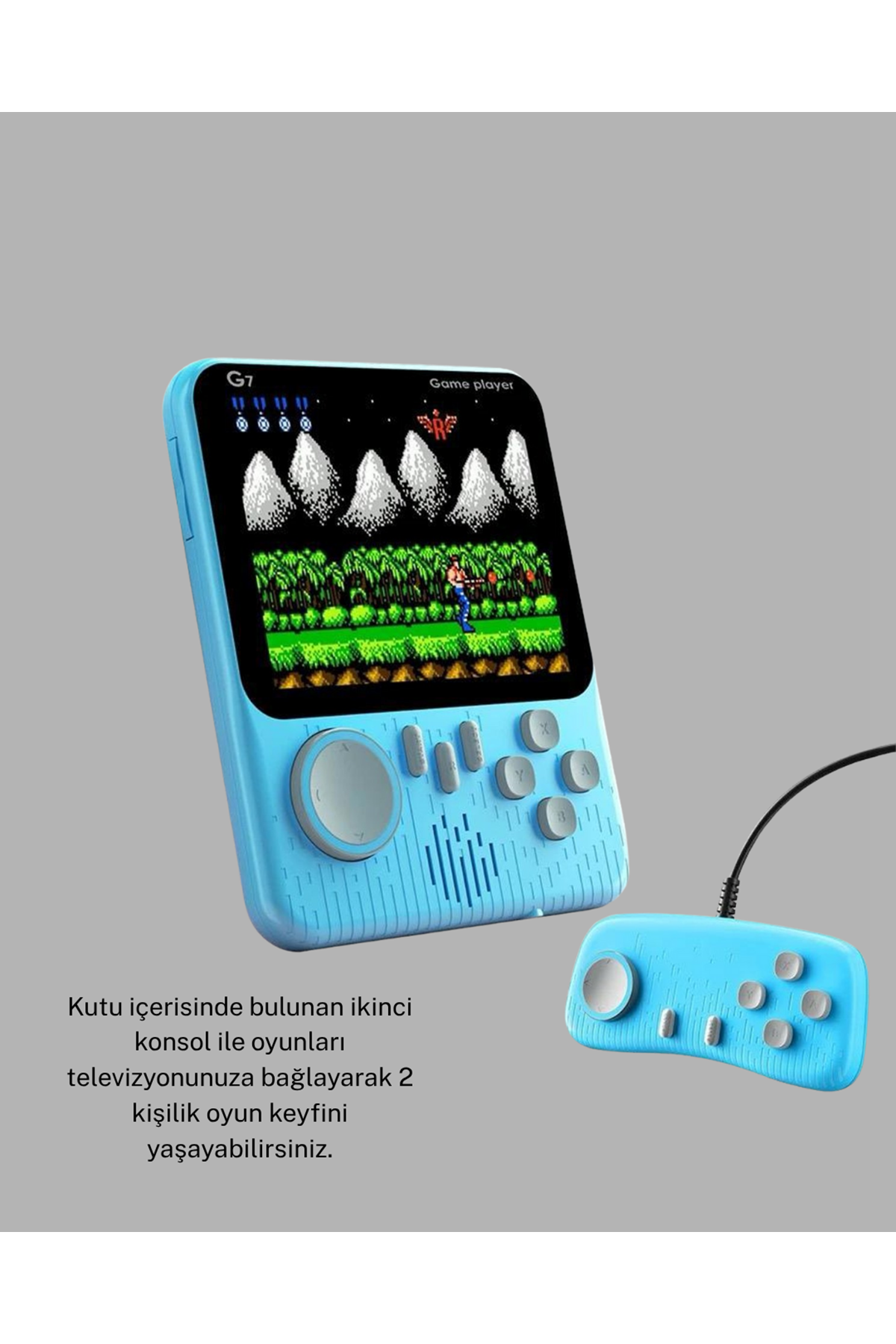 666 Oyunlu Retro Mini Oyun Konsolu – 3.5" LCD Ekran ve Çift Kişilik Oyun