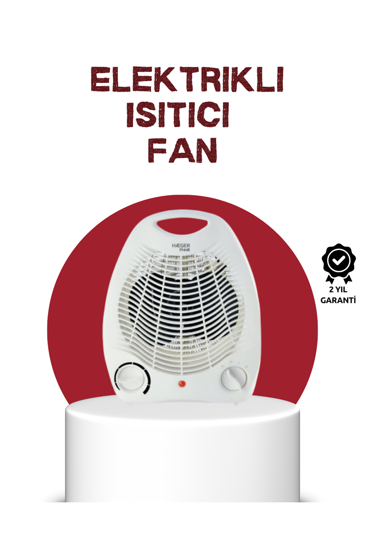 2000W Taşınabilir Elektrikli Fanlı Isıtıcı – Hızlı Isınma, Kompakt Boy