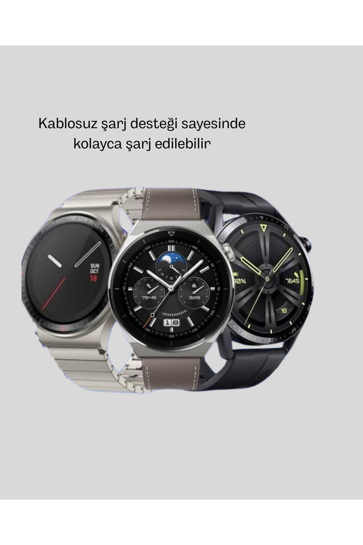 NFC Destekli Akıllı Saat – Kablosuz Şarj & Sesli Arama Özelliği