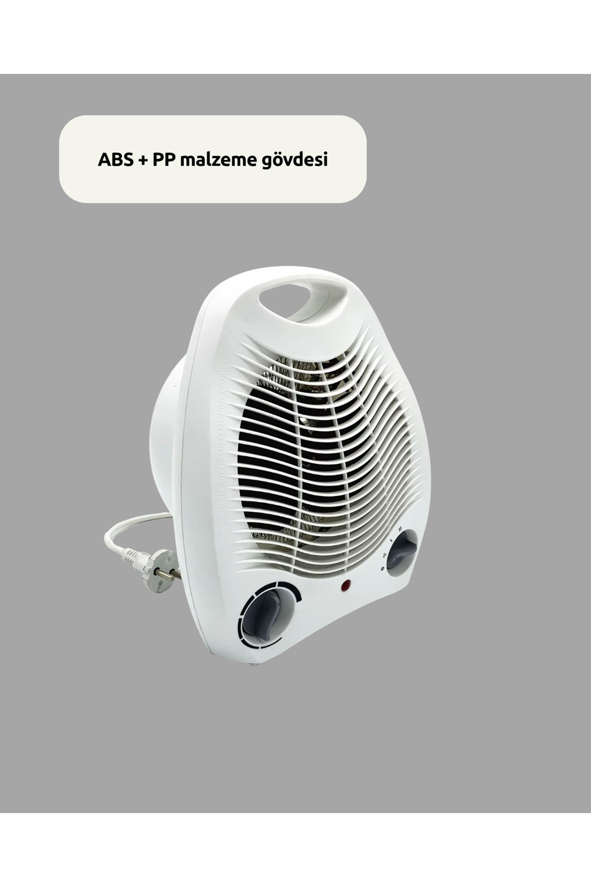 Mini Elektrikli Isıtıcı 2000W – Termostatlı Fanlı Isıtma, Taşınabilir Tasarım