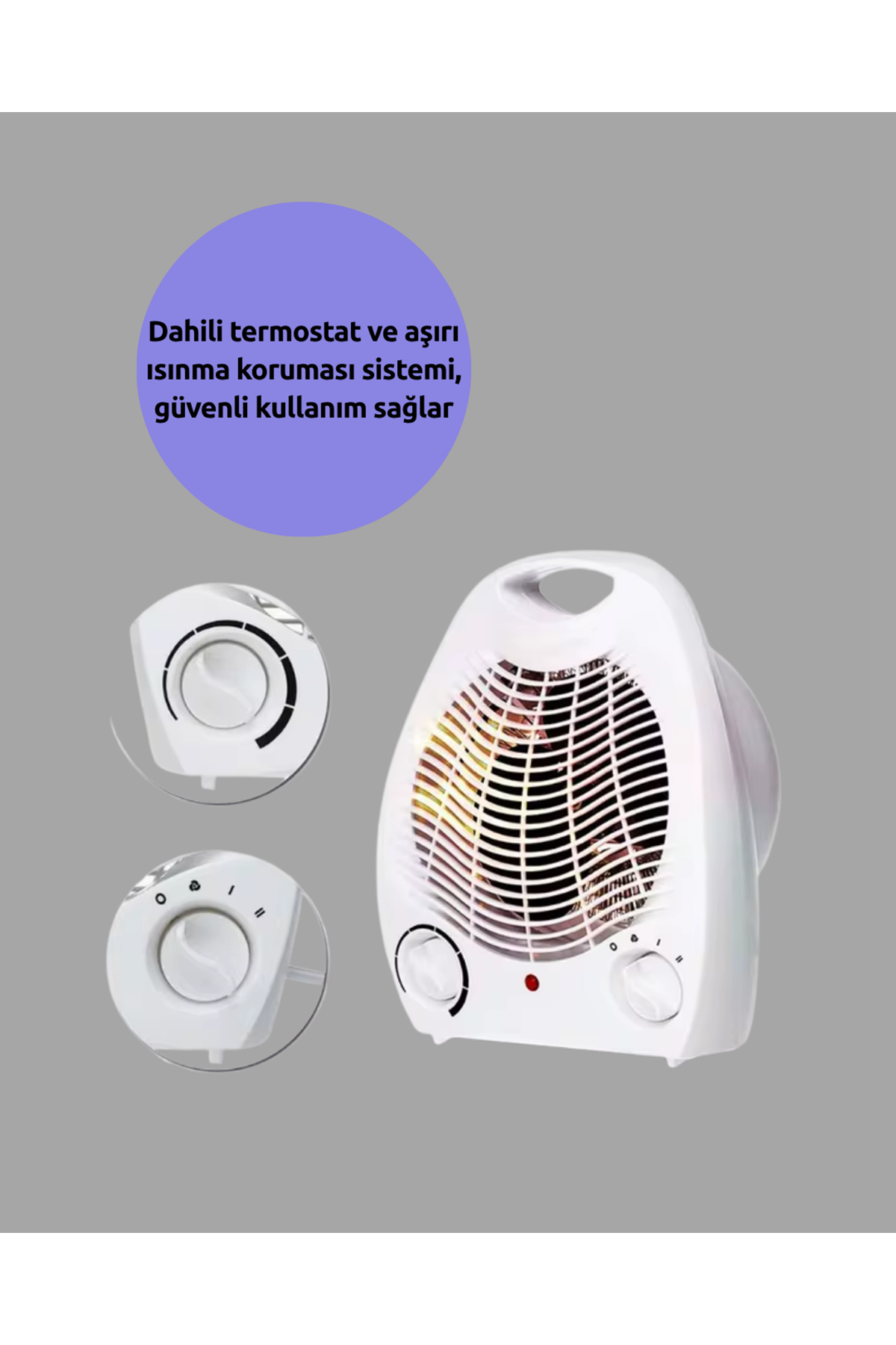 Mini Elektrikli Isıtıcı – Taşınabilir Fanlı Isıtma Sistemi