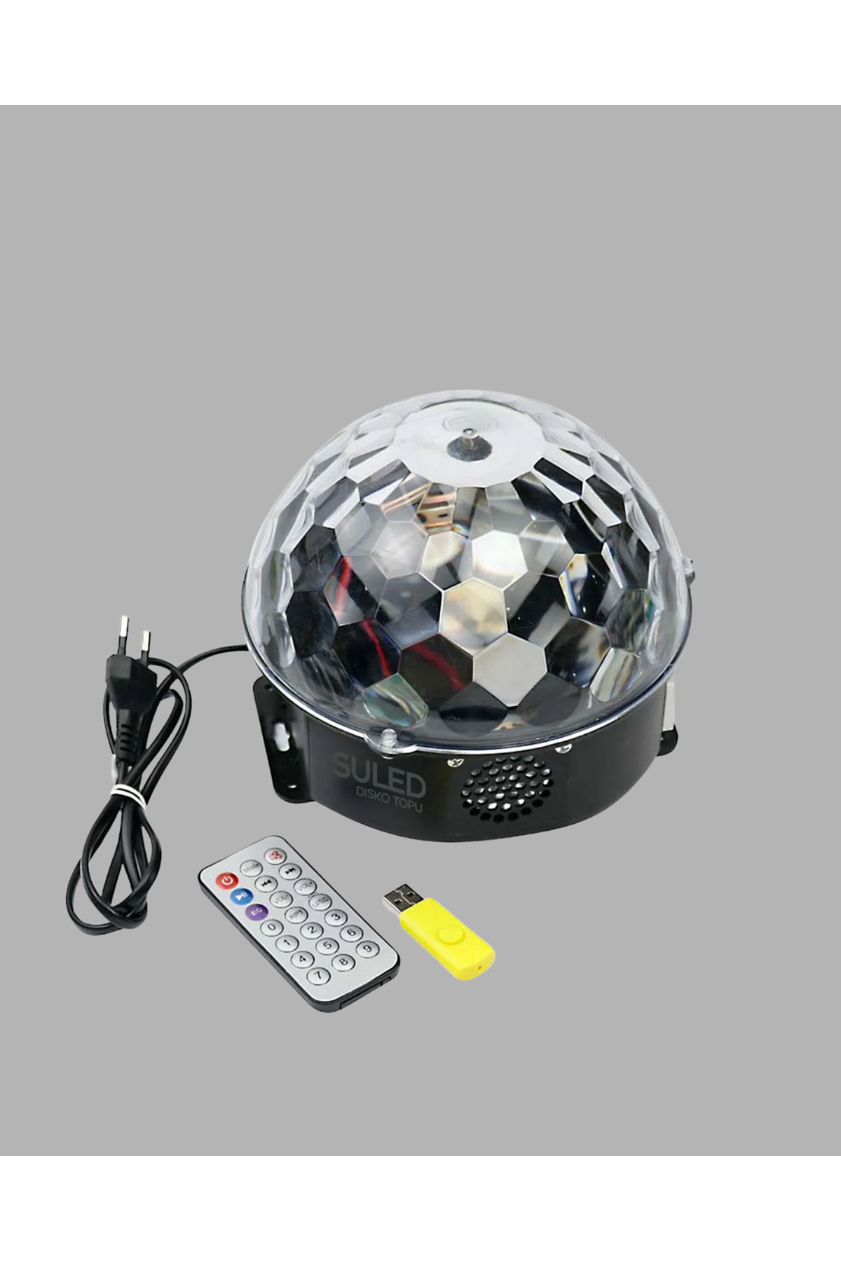 RGB LED Disko Topu Projektör – Ev Partileri, Doğum Günleri ve Eğlence İçin Işık Şovu