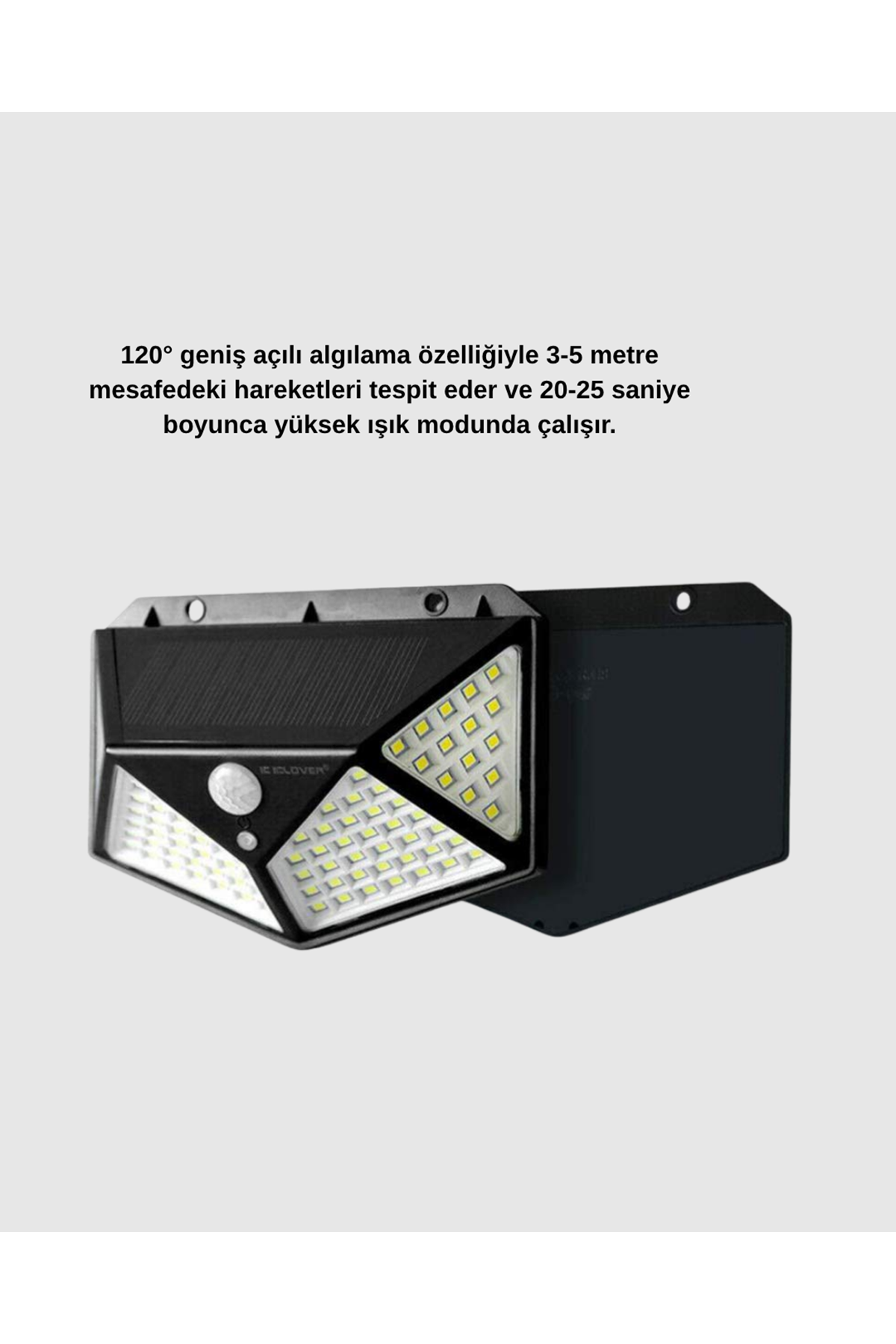 Solar Güçlü 100 LED Bahçe Lambası – Enerji Tasarruflu, Suya Dayanıklı ve Geniş Açılı Işık