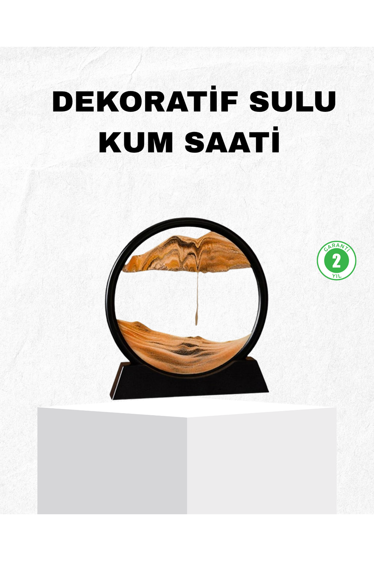 Dekoratif Kum Saati – Şık Masa Üstü Aksesuar, Dayanıklı Malzeme, Modern ve Klasik Tasarım
