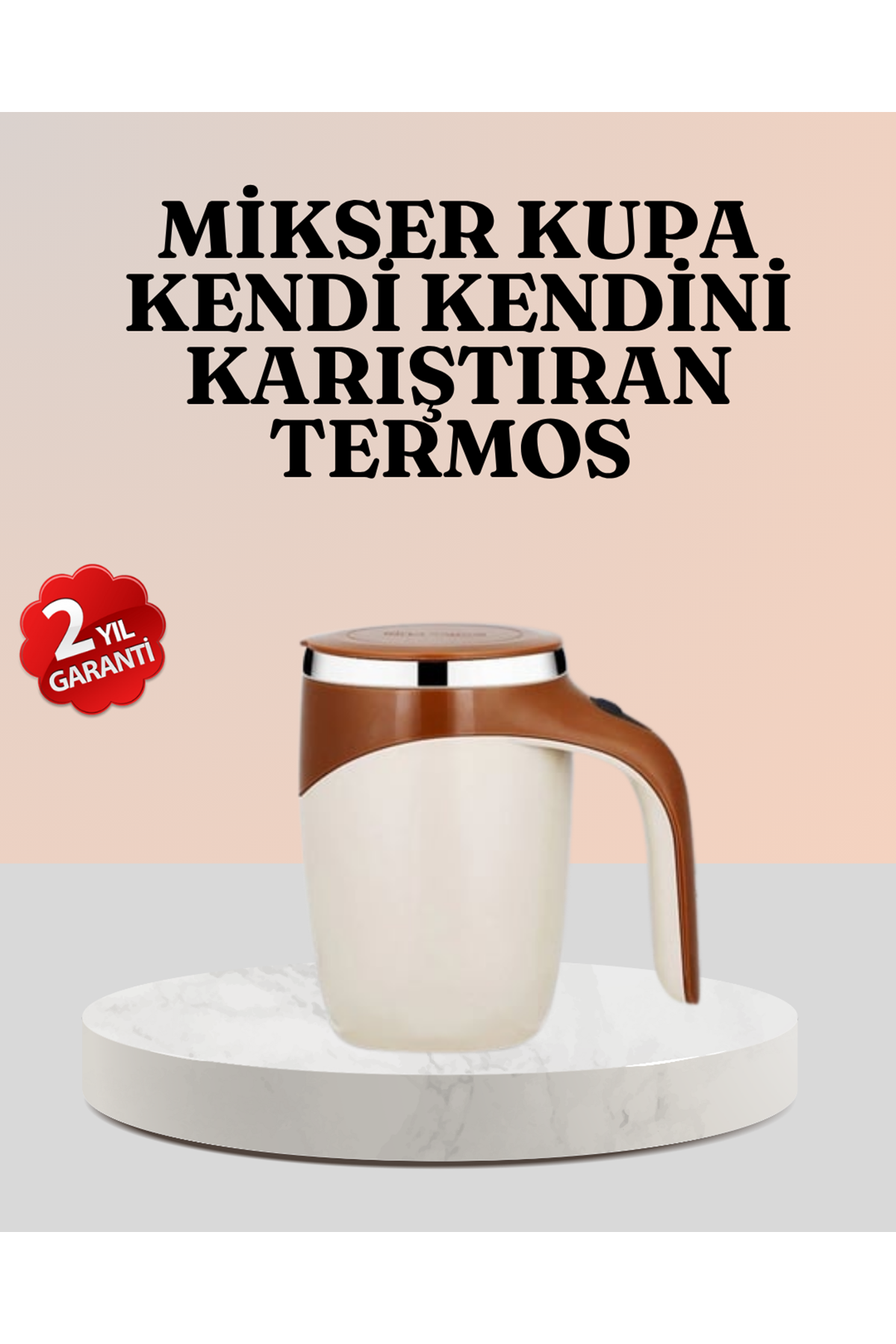 Paslanmaz Çelik Şarjlı Karıştırma Kupa – Otomatik Manyetik Blender Fincan