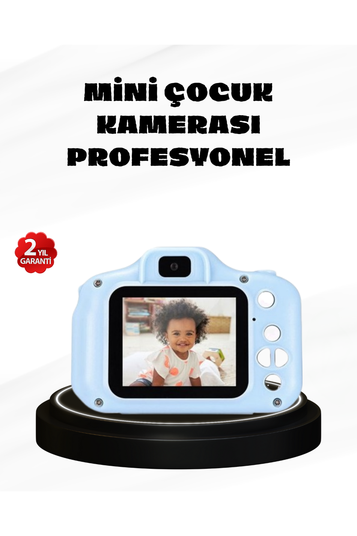 Çocuklar İçin Mini Dijital Kamera – 1080p HD, 2.0 İnç Ekran, Komik Filtreli ve Şarjlı
