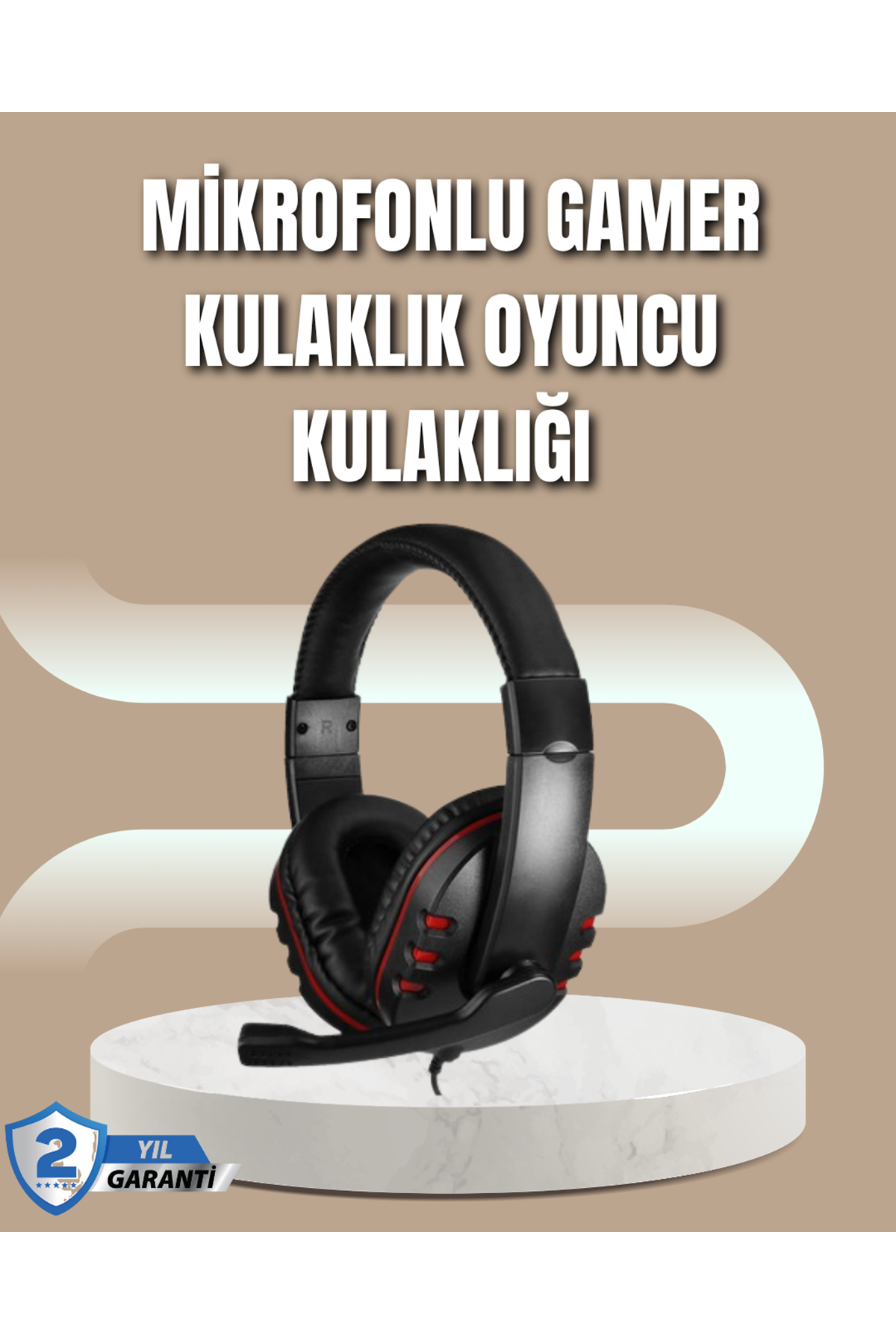 Mikrofonlu Oyun Kulaklığı – Mavi Işıklı, Uzun Süre Konforlu Kullanım