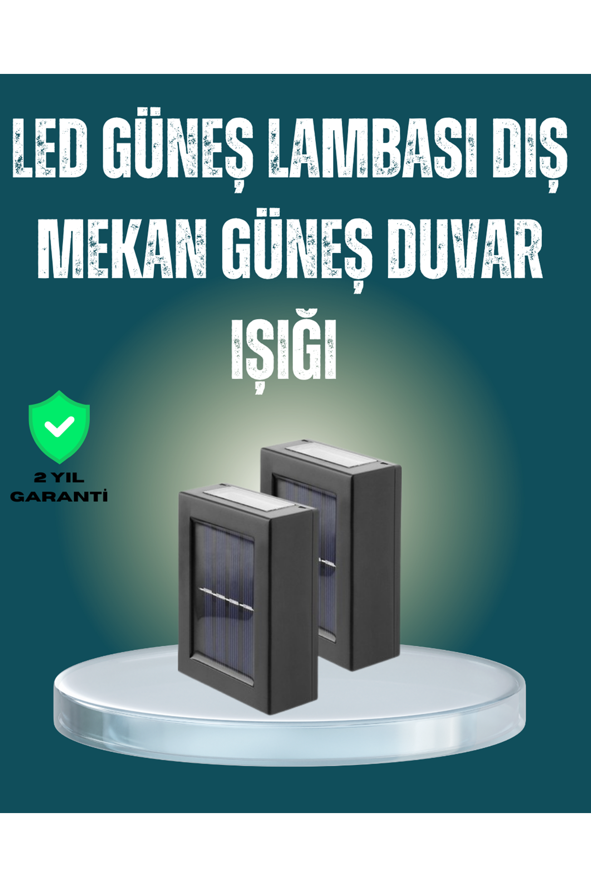 Suya Dayanıklı Güneş Enerjili Bahçe Lambası