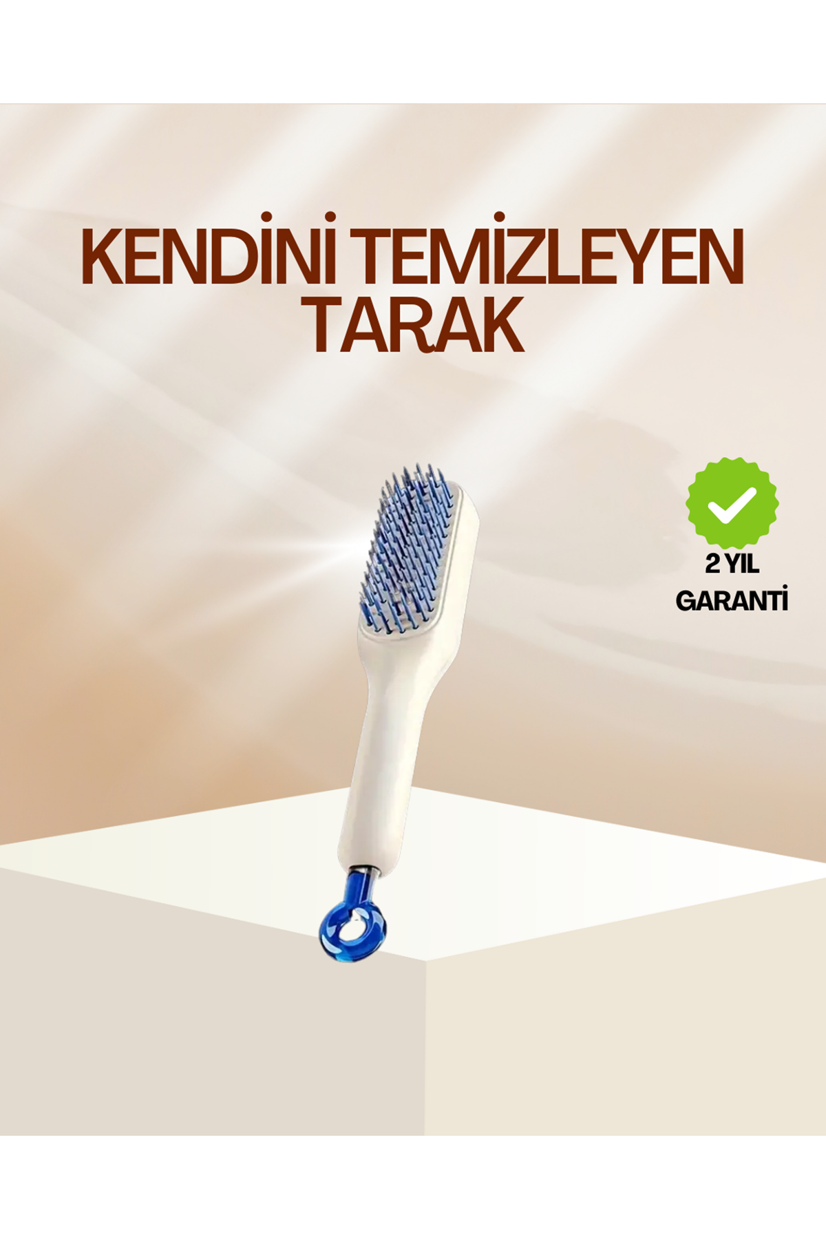 Pratik Mekanizmalı Saç Tarağı – Kendi Kendini Temizler, Taşınabilir