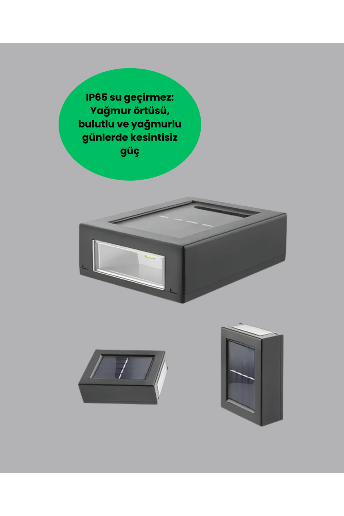 Güneş Enerjili LED Duvar Aydınlatması