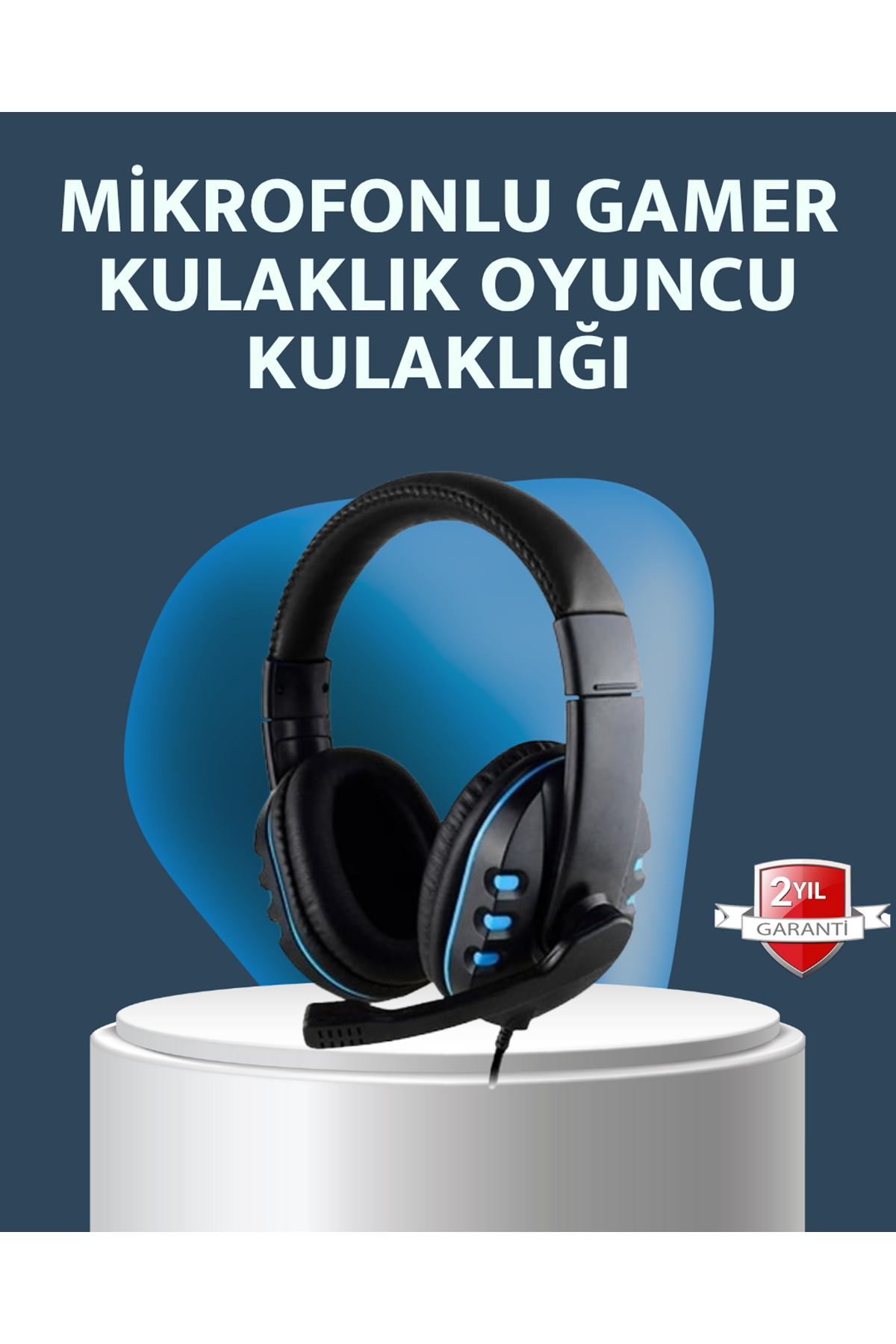 Stereo Mikrofonlu Kablolu Oyun Kulaklığı – Konforlu ve Net Ses İletimi