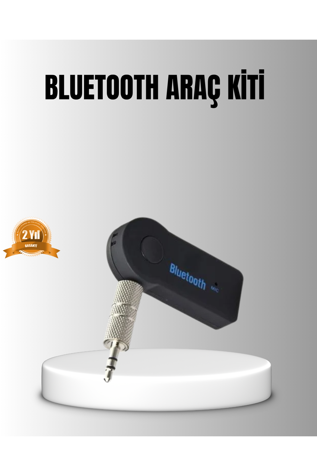 Bluetooth AUX Araç Kiti Eller Serbest Müzik Çalar Dahili Mikrofonlu