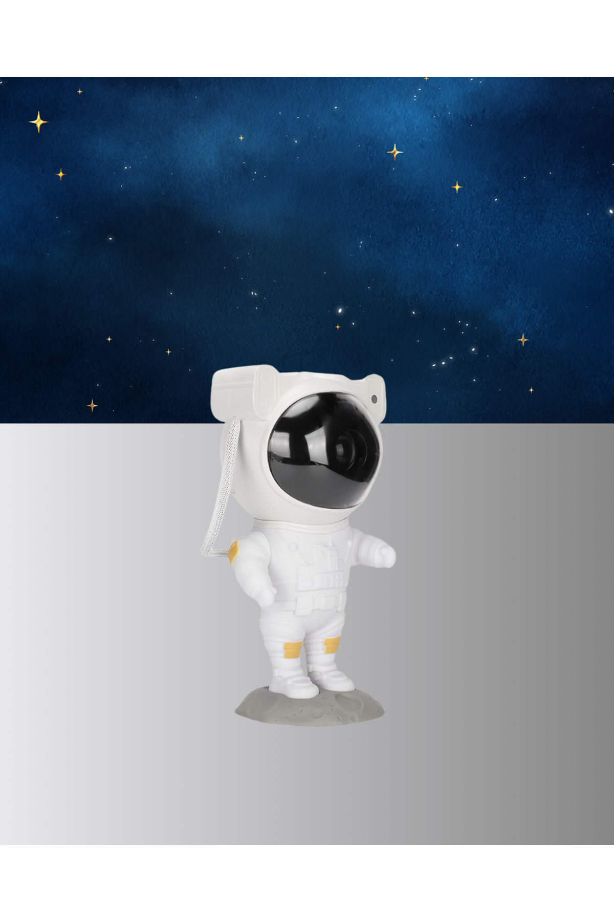 8 Efektli Astronot Galaxy Projektör Uzaktan Kumandalı LED Gece Lambası