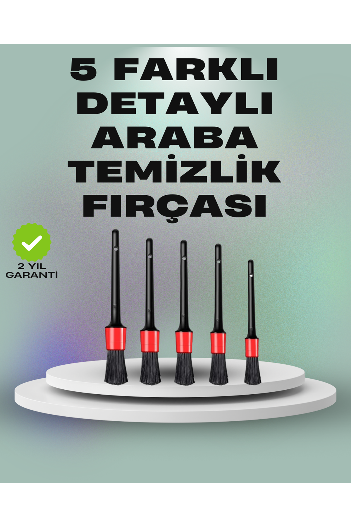5'li Araç Temizlik Fırça Seti-Detaylı Temizlik İçin Çok Amaçlı Fırçalar