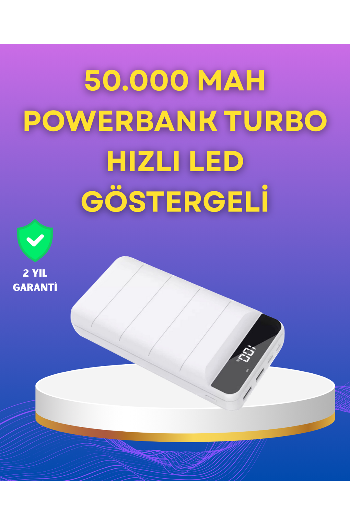 Lightning ve Type-C Girişli 50000mAh Powerbank