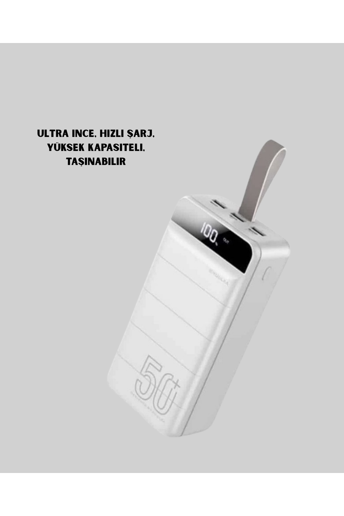 Lightning ve Type-C Girişli 50000mAh Powerbank