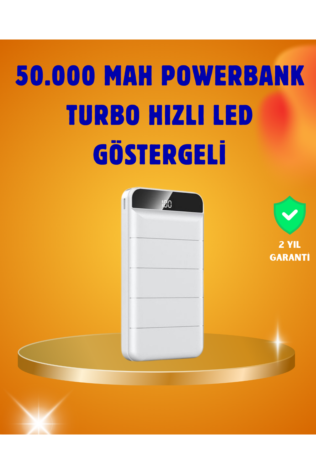 50000mAh LED Göstergeli Taşınabilir Şarj Cihazı