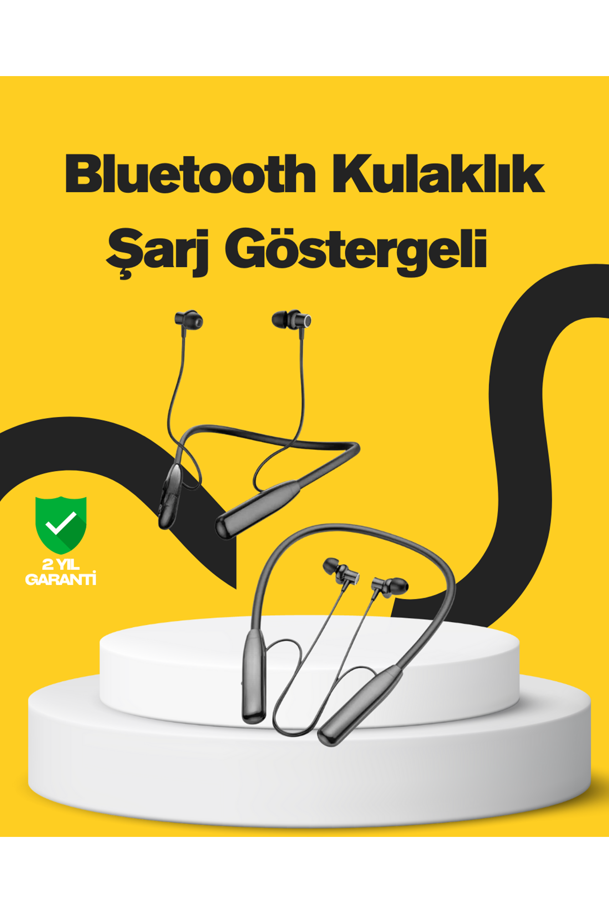Y12 Bluetooth Boyun Bantlı Kulaklık – 100 Saat Pil, Bluetooth 5.3, Dokunmatik Kontrol