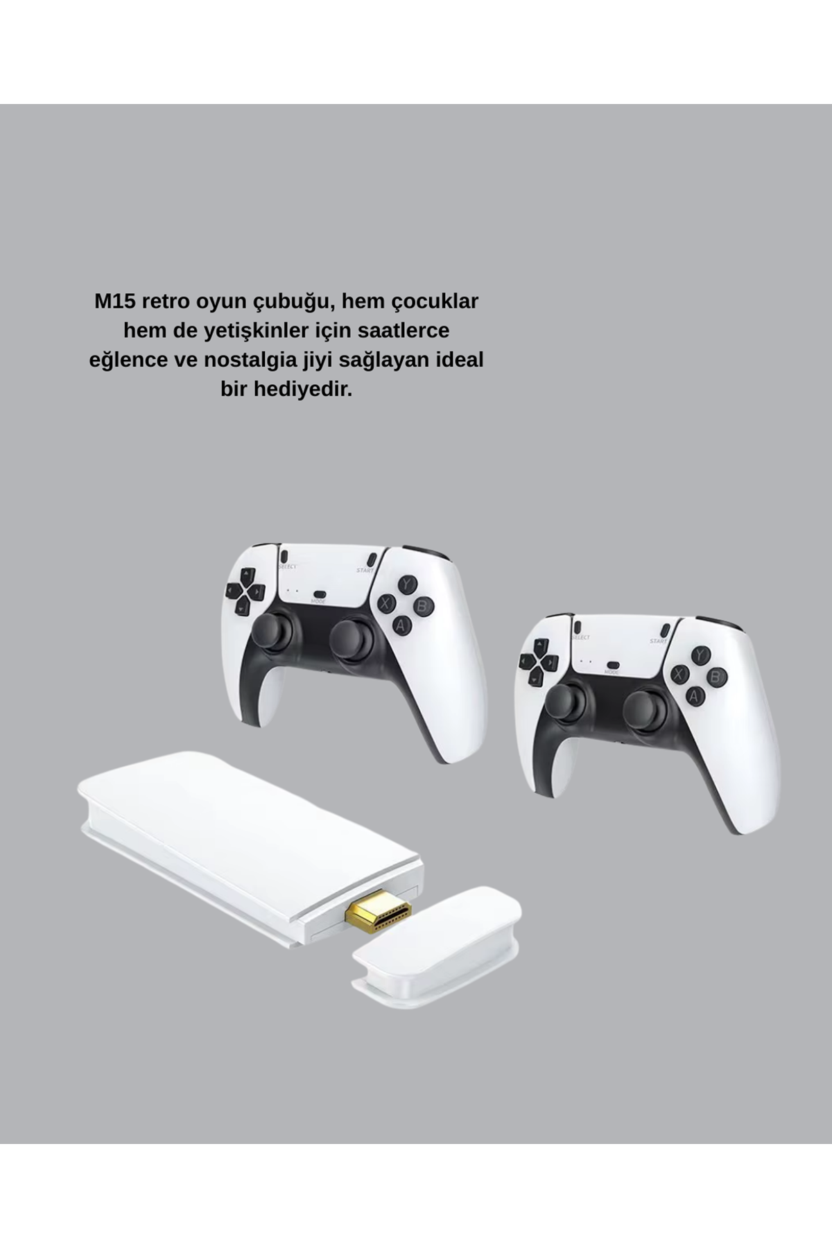 2 Kollu Kablosuz 4K TV Uyumlu Klasik Oyun Konsolu