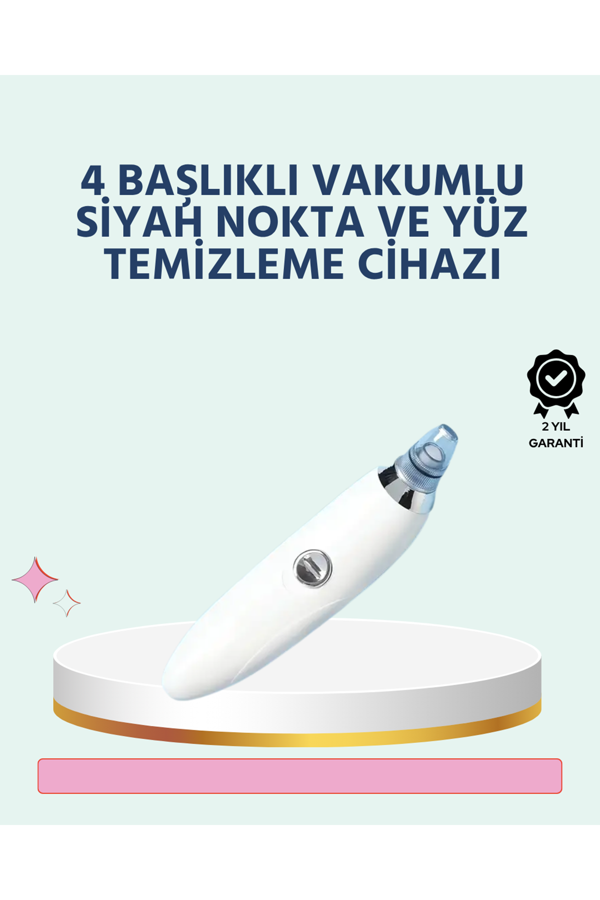 Cilt Dostu Vakumlu Siyah Nokta Temizleyici – Siyah Nokta, Yağ ve Makyaj Kalıntılarına Karşı