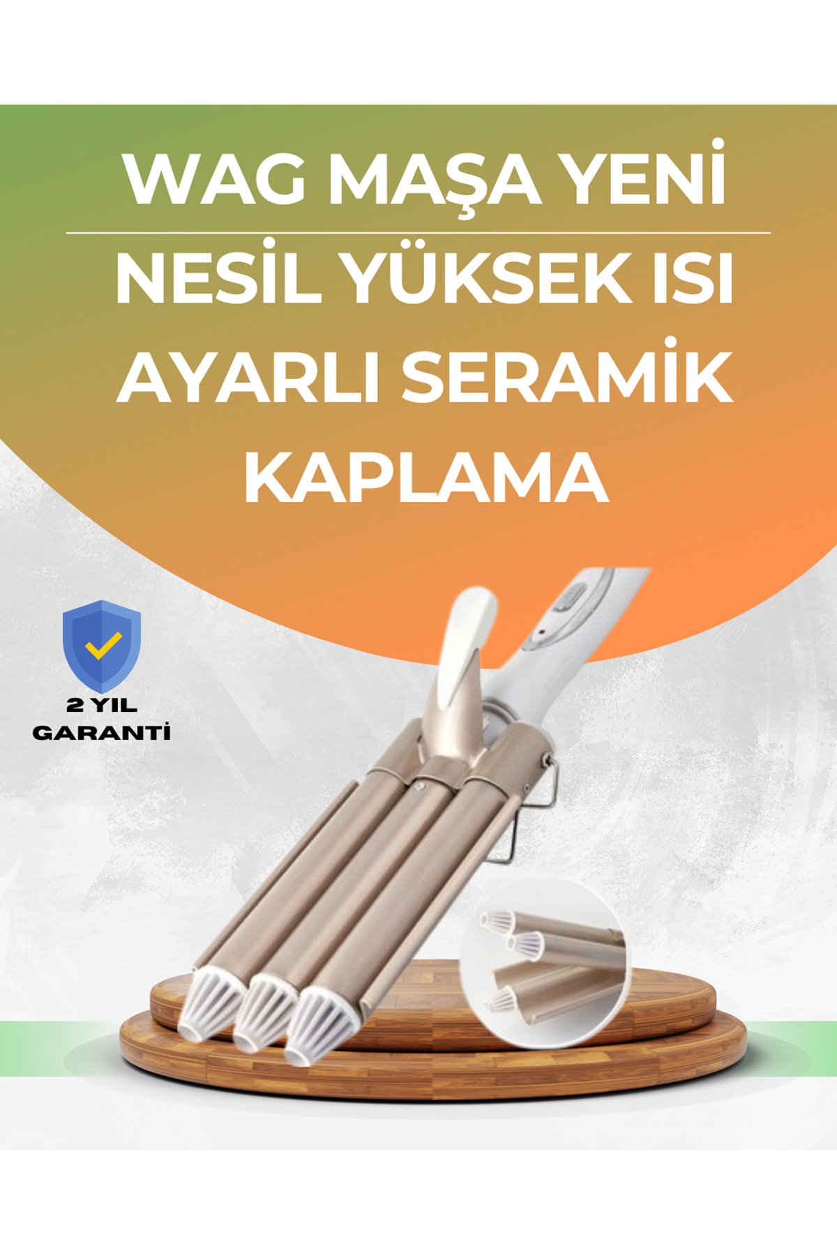 Profesyonel Kullanıma Uygun Bukle Maşası