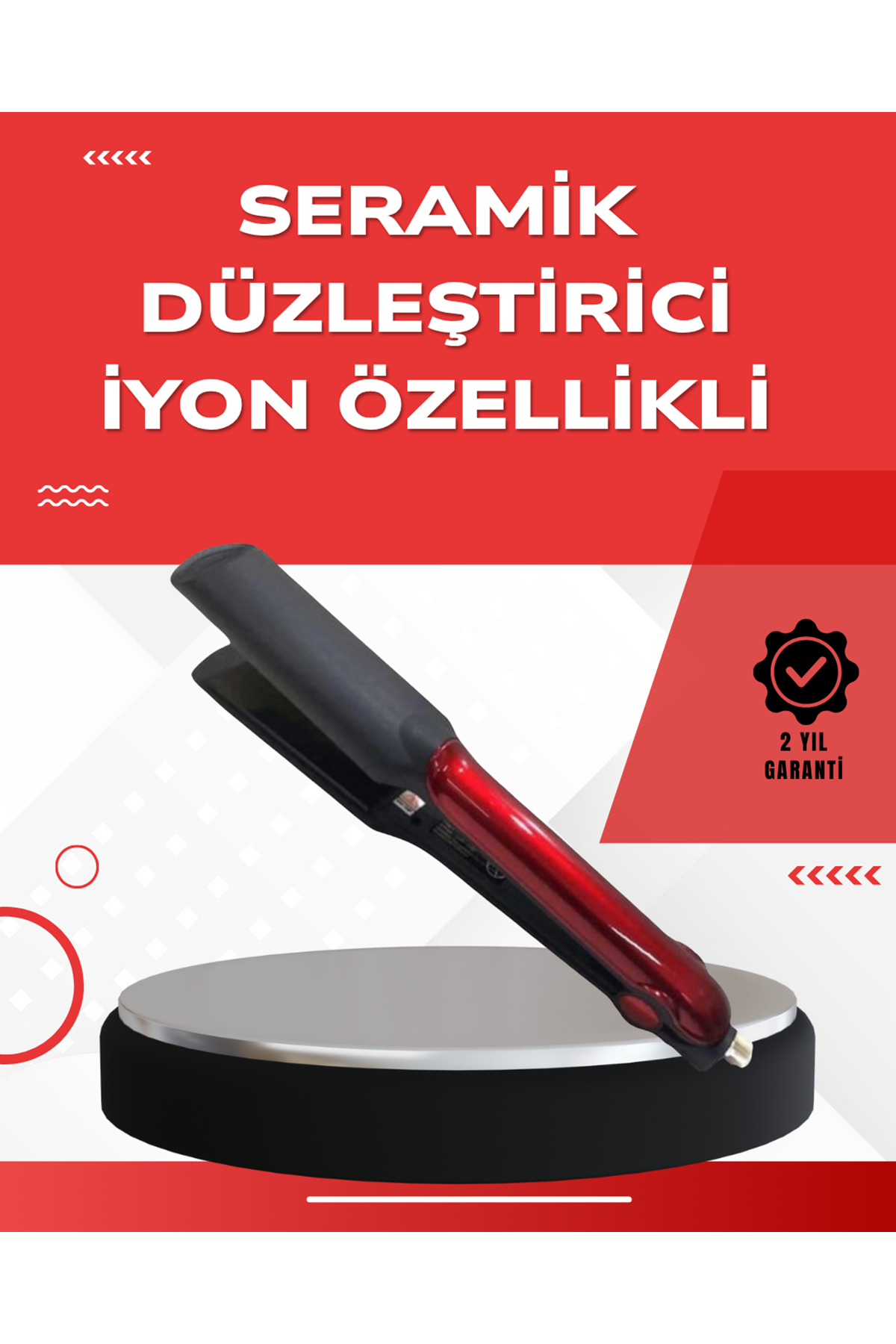160°–220° Isı Ayarlı Saç Düzleştirici – Seyahat Tipi Hafif Model