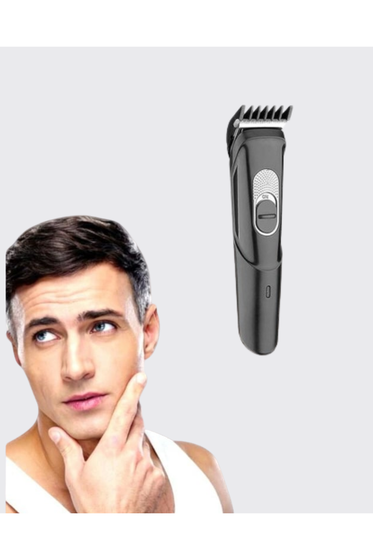 Ergonomik Tasarımlı, 3 Taraklı Profesyonel Şarjlı Saç Sakal Tıraş Makinesi