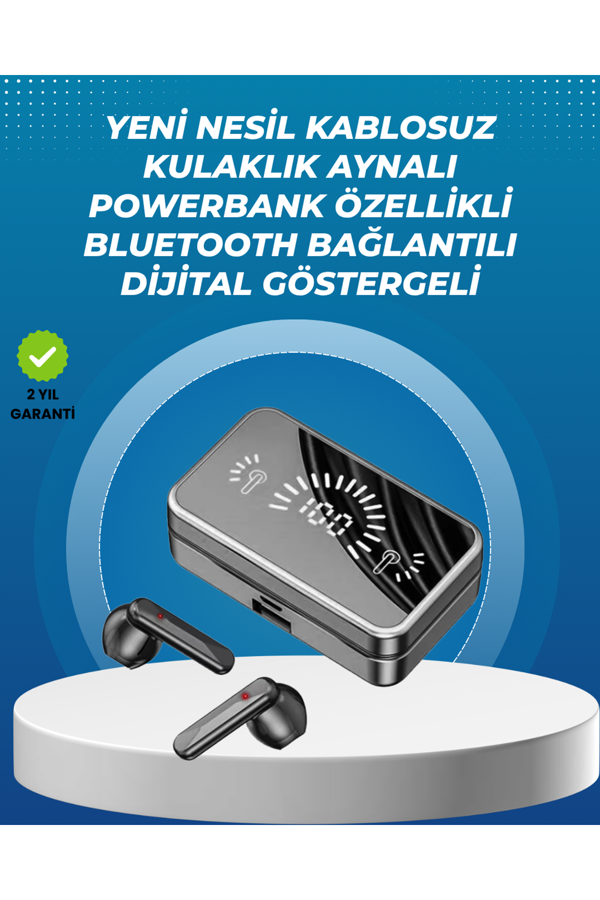 Bluetooth 5.4 Kablosuz Kulaklık – Gürültü Engelleme ve Dokunmatik Kontrol