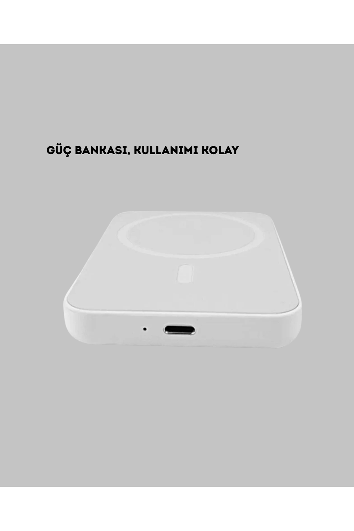 5000mAh Manyetik Powerbank – iPhone Serisi İçin Taşınabilir Kablosuz Şarj Cihazı