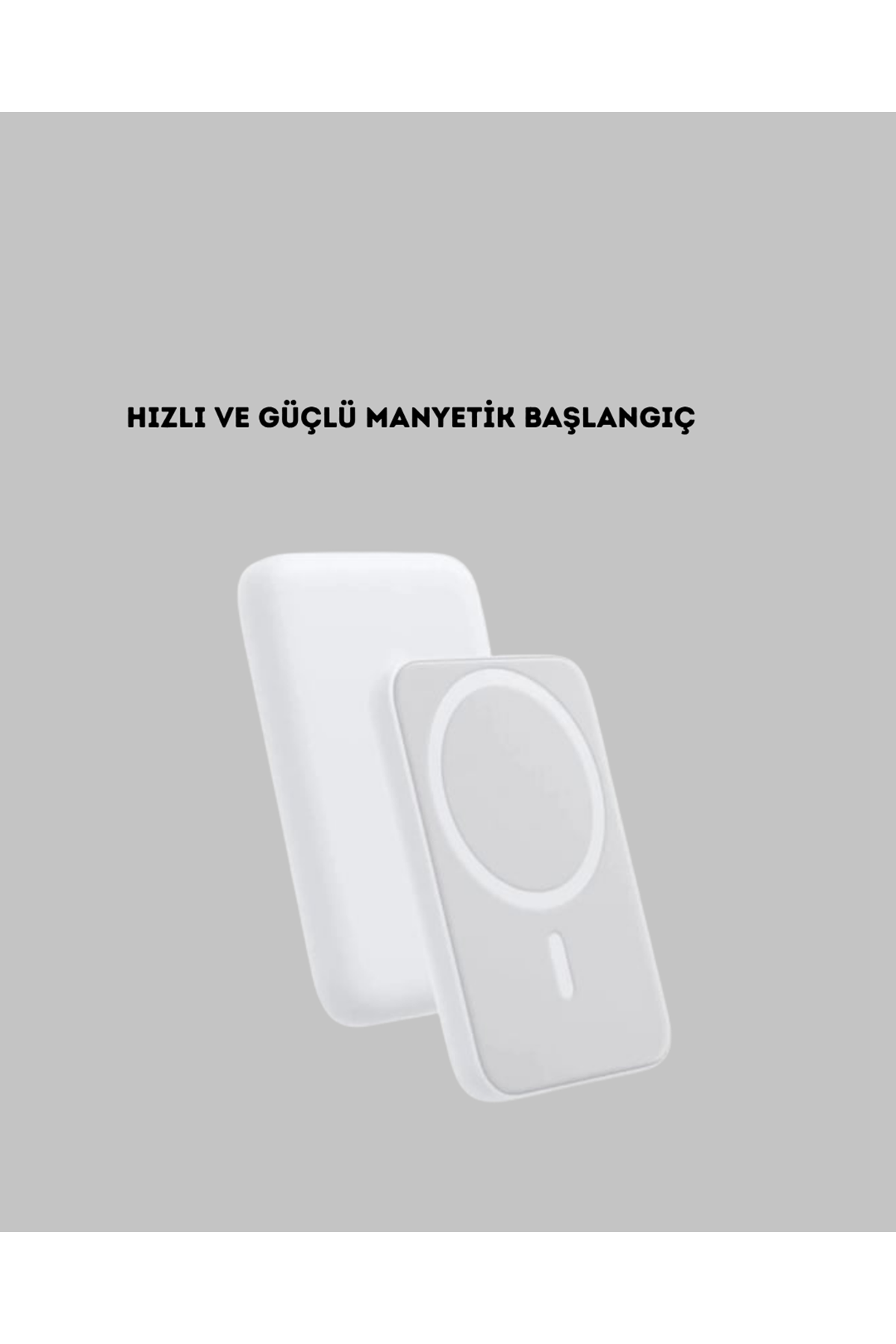 MagSafe Uyumlu Kablosuz Powerbank – Güçlü Mıknatıs, Hızlı Şarj, Kompakt Tasarım