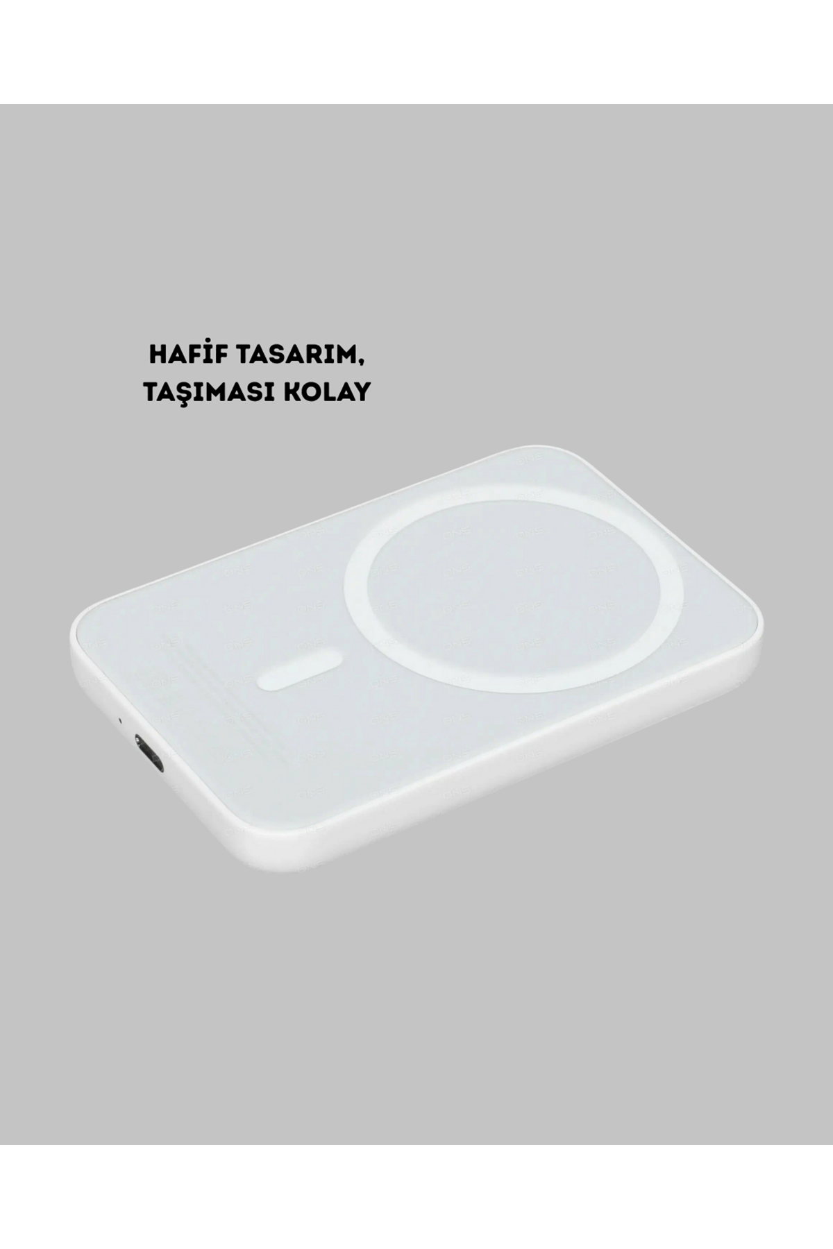 MagSafe Uyumlu Kablosuz Powerbank – Güçlü Mıknatıs, Hızlı Şarj, Kompakt Tasarım