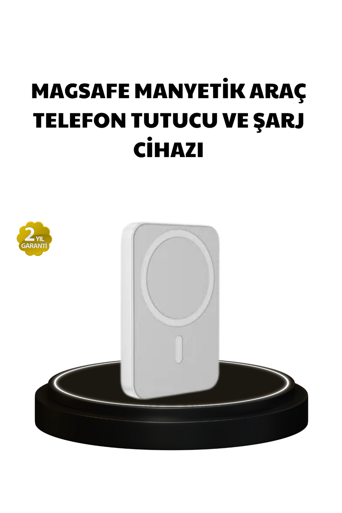 Manyetik Kablosuz Powerbank – iPhone 12/13/14/15 Uyumlu, Hızlı Şarjlı, Ultra Hafif