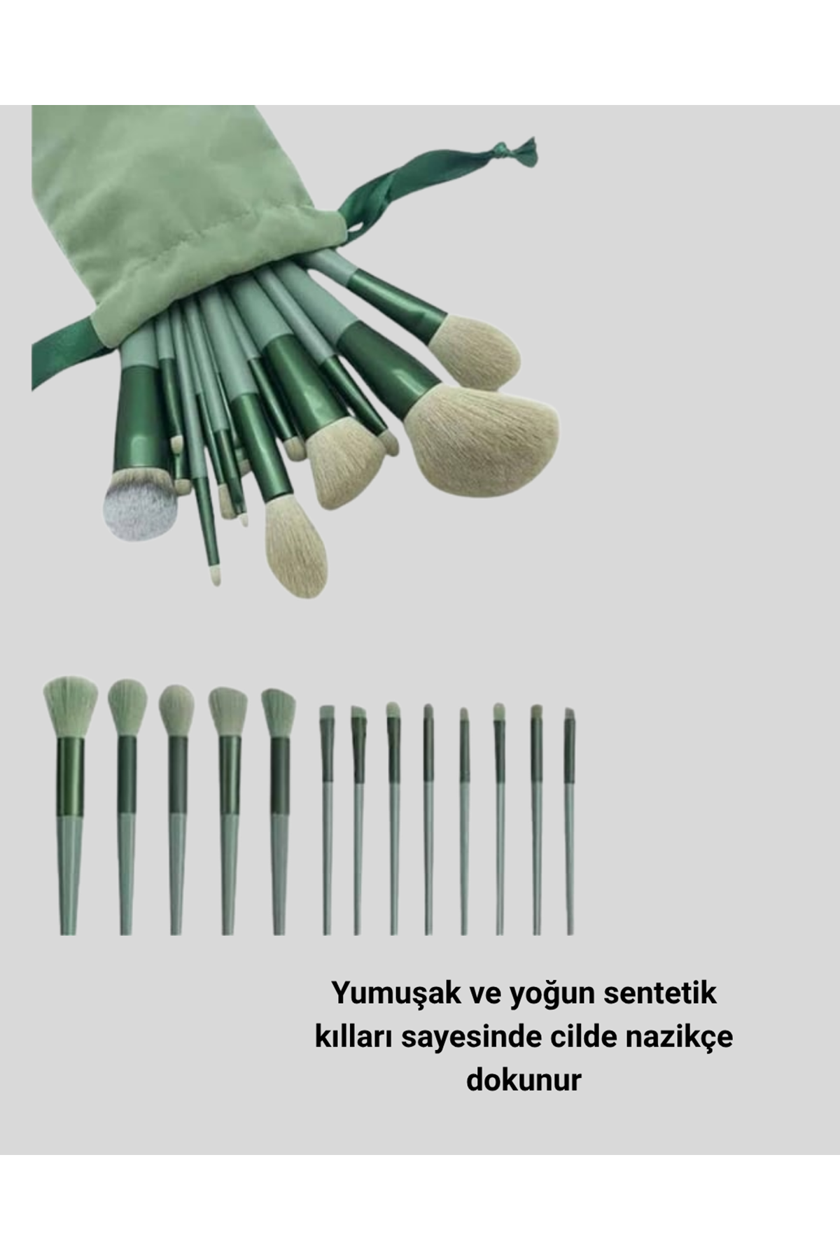 13’lü Yumuşak Kıllı Makyaj Fırça Seti – Profesyonel Kalite, Hassas Ciltlere Uygun