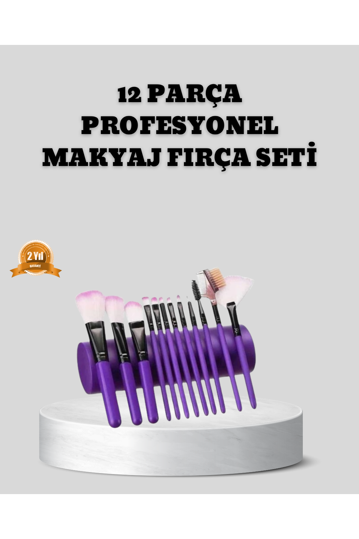 12 Parça Makyaj Fırça Seti – Profesyonel ve Günlük Kullanıma Uygun