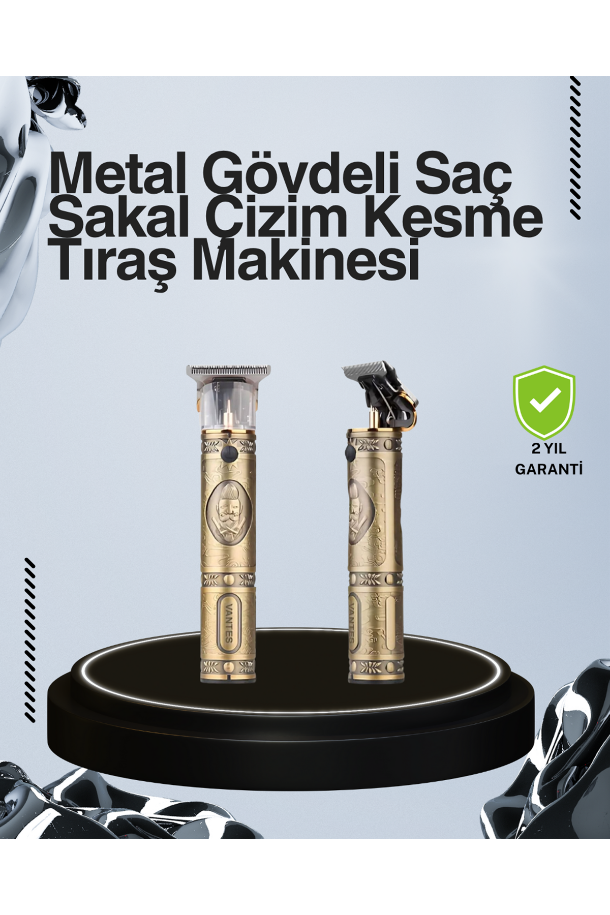 Kompakt Tasarımlı, Uzun Pil Ömürlü Saç Sakal Kesme Makinesi